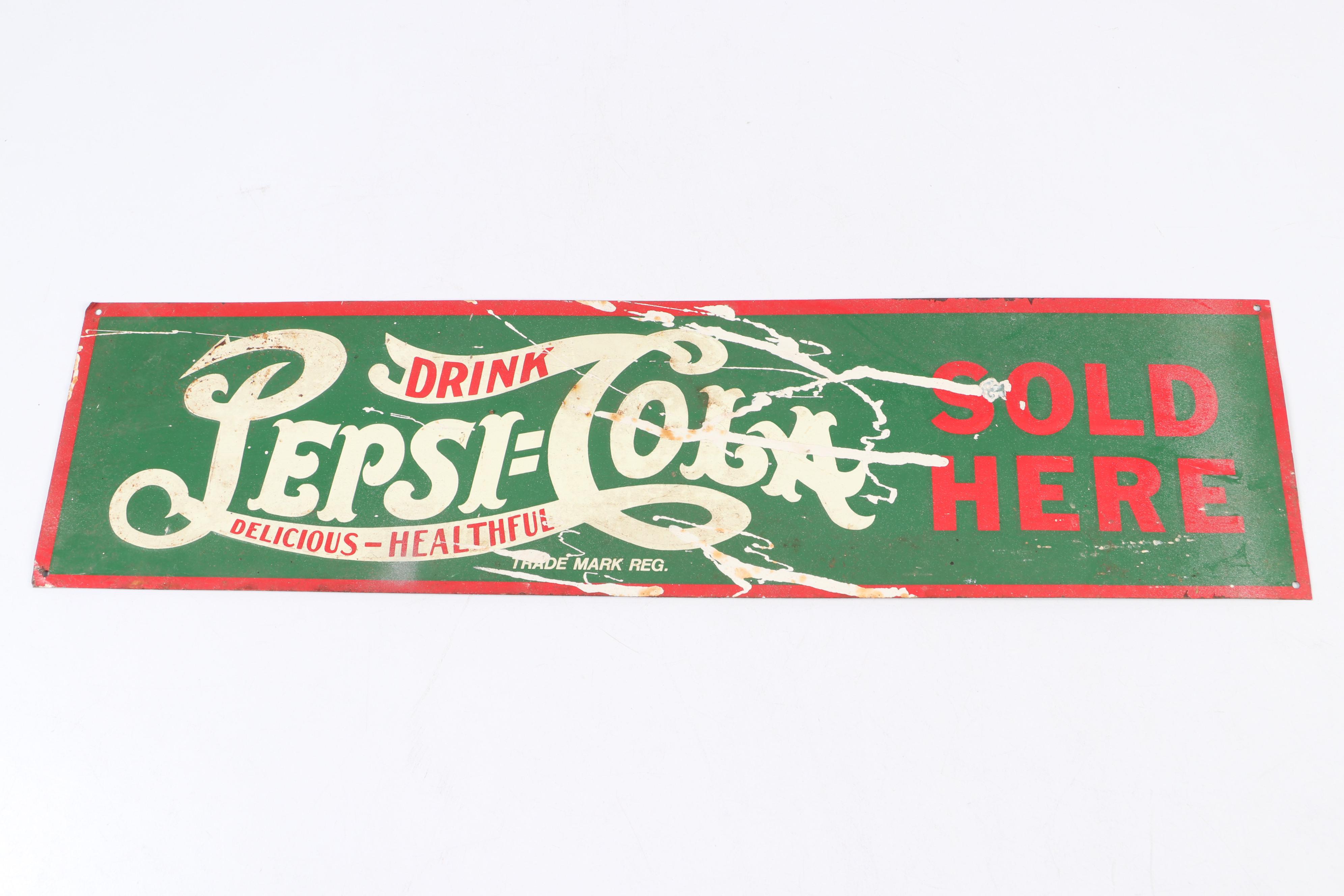 Pepsi-Cola and Jo Mar Dairies Howdy Doody Twin Pops Advertising Signs