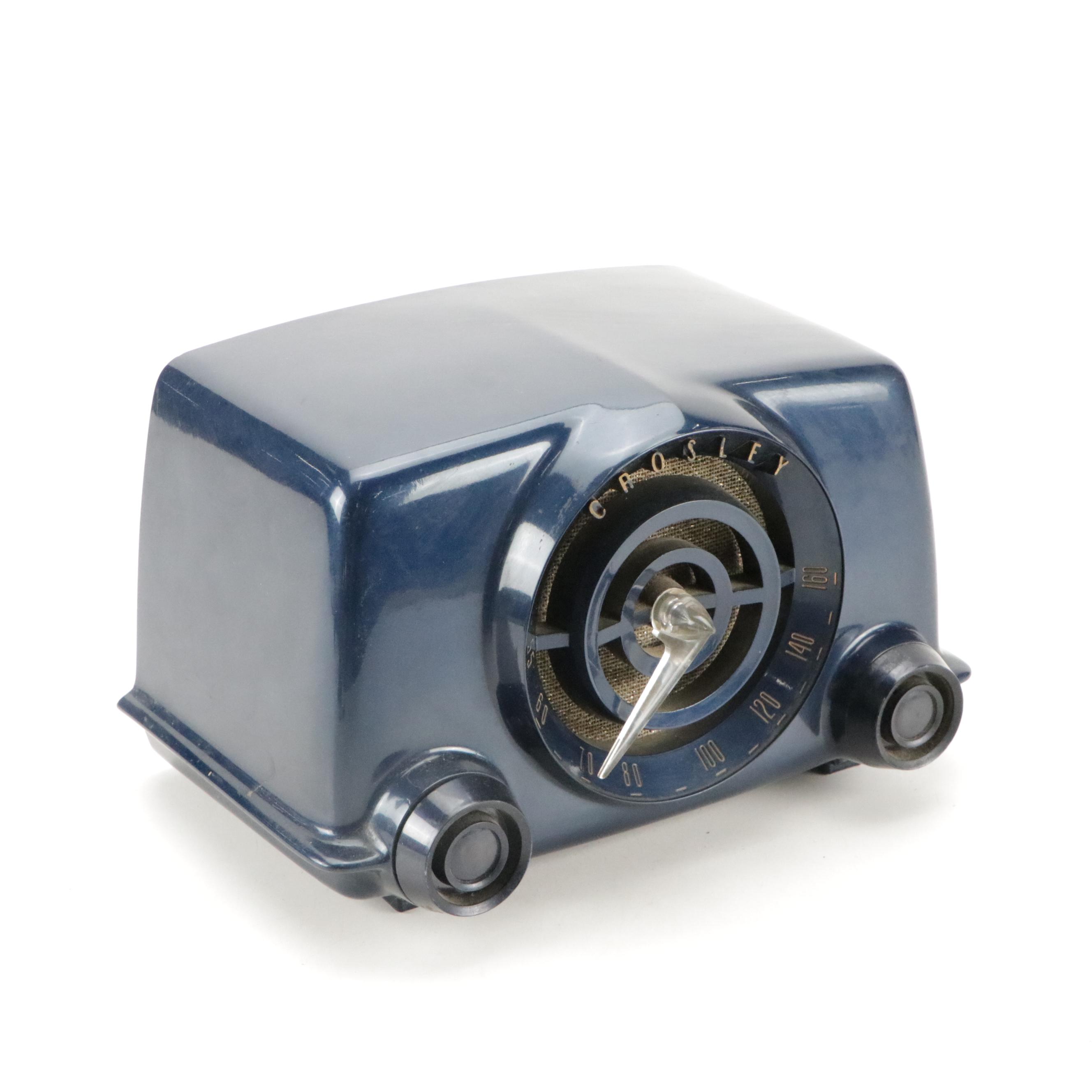 Crosley Corded Tabletop Tube Radio, 20th Century