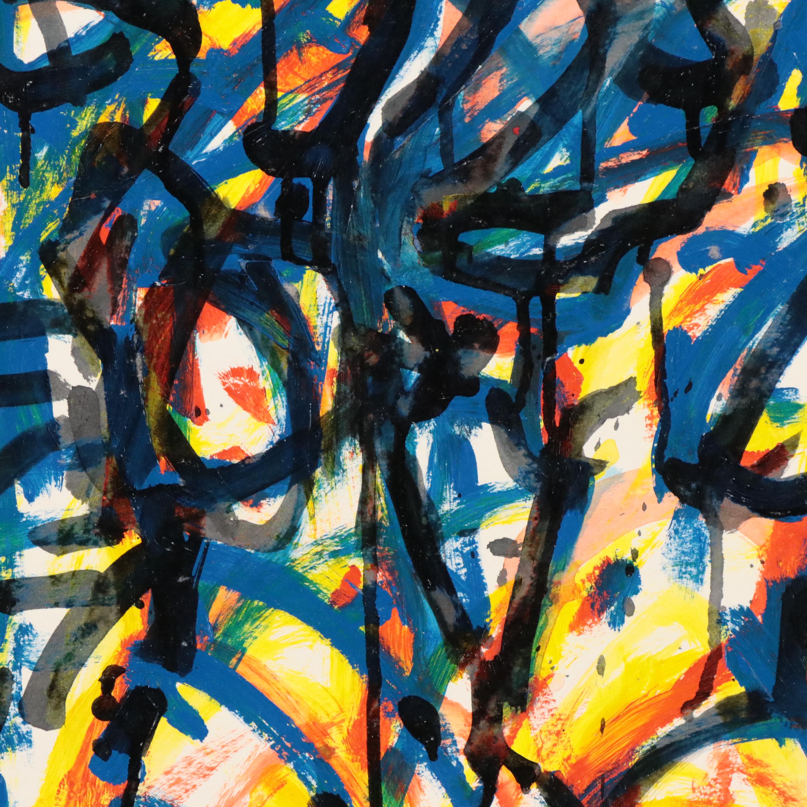 Jack Meanwell Modern Figural Oil Painting, 1994