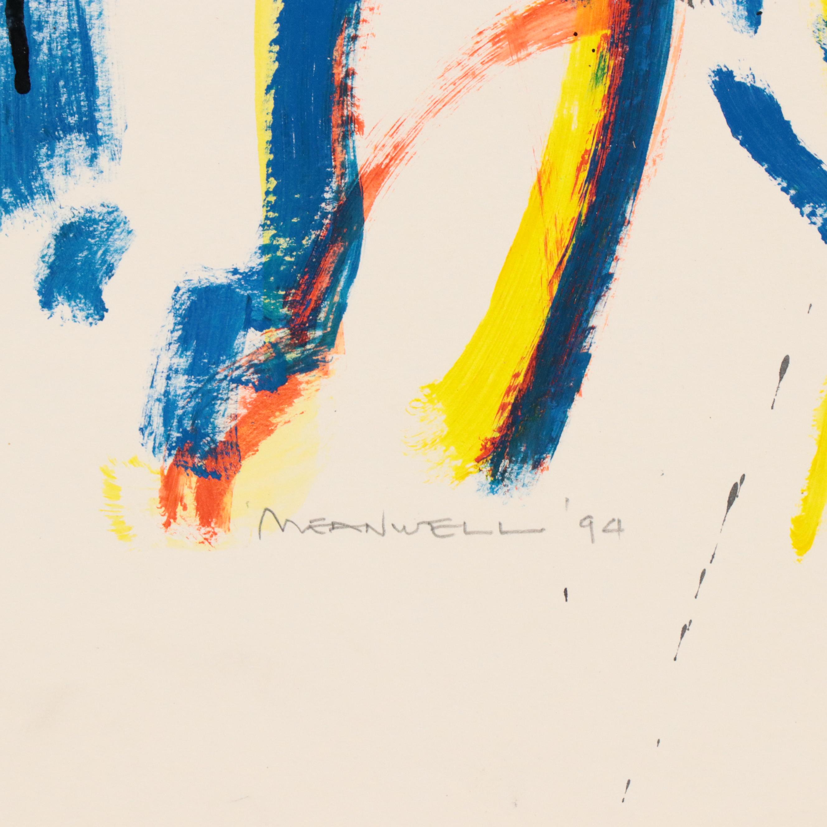 Jack Meanwell Modern Figural Oil Painting, 1994