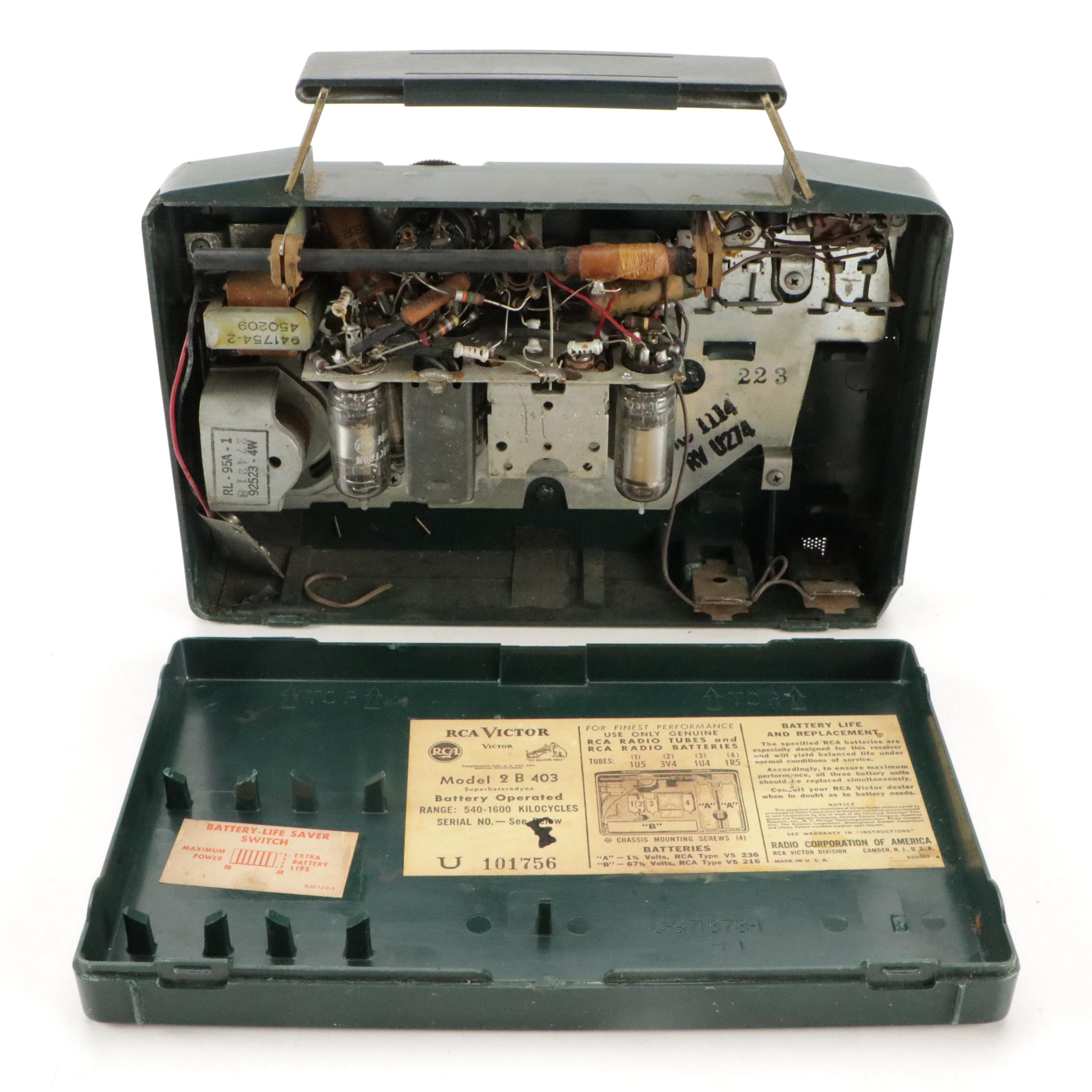 RCA Victor Tabletop Tube Radio