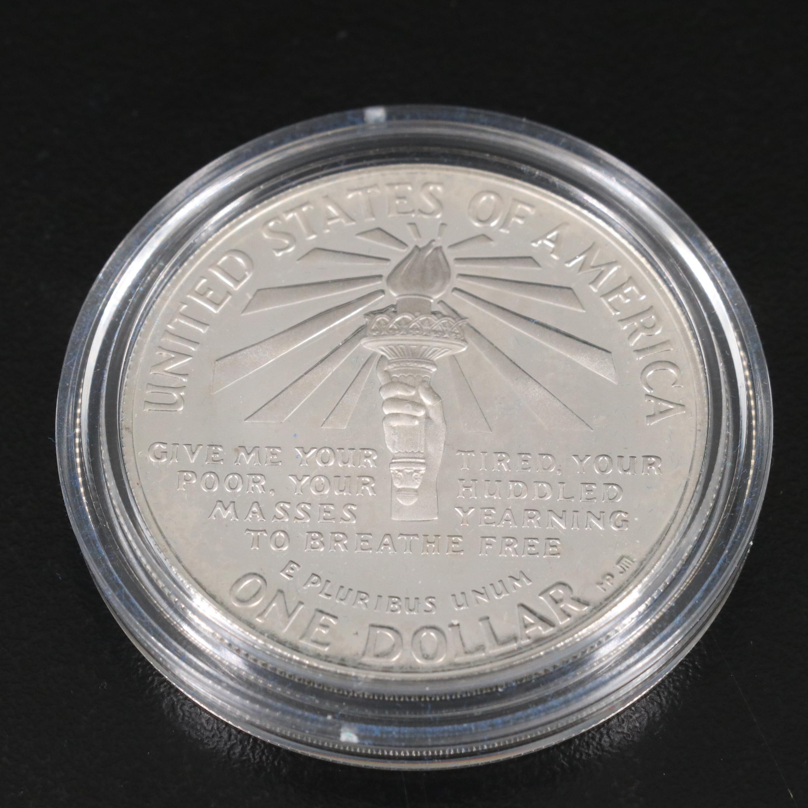 Five Modern Commemorative Silver Dollars