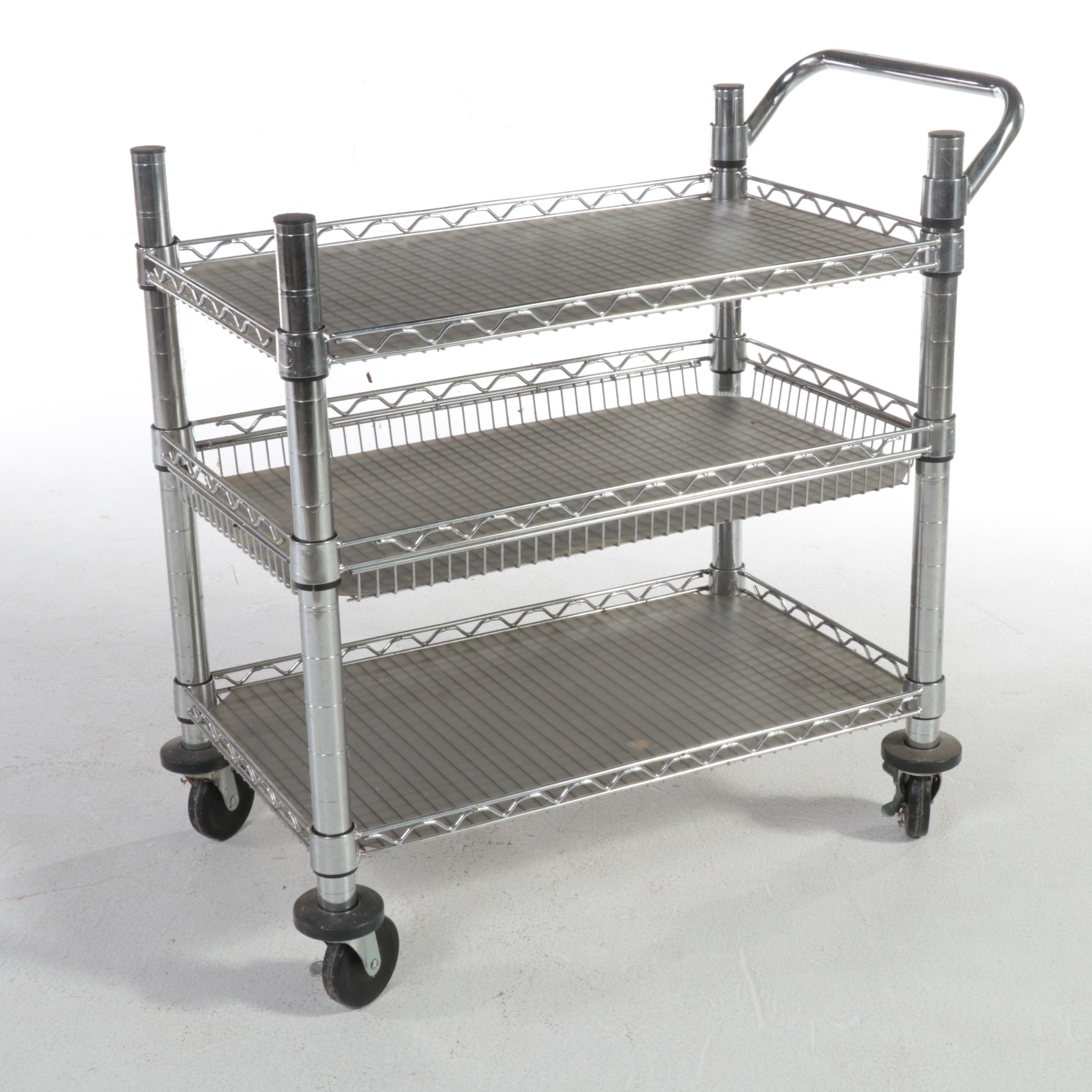 Seville Classics Inc. Wire and Metal Rolling Cart
