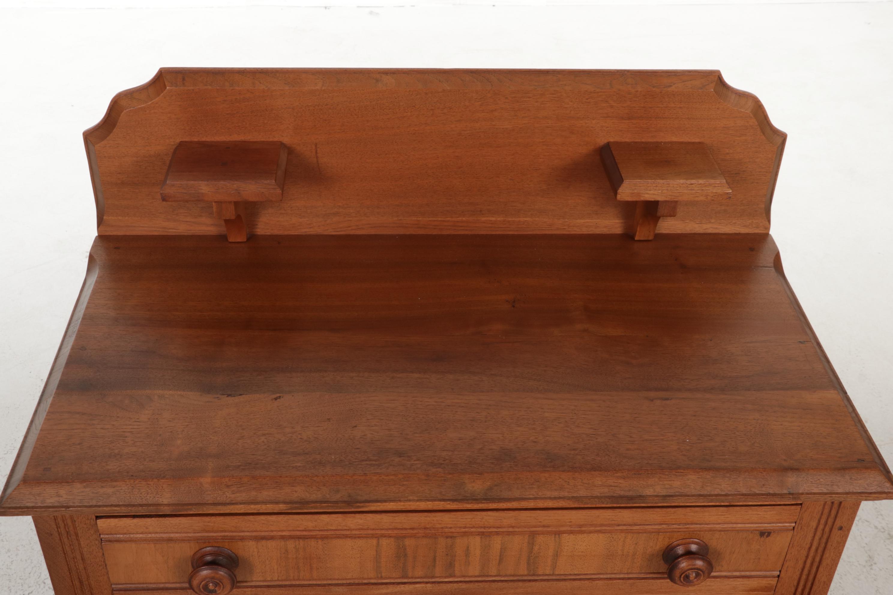 Victorian Walnut Washstand, Late 19th Century