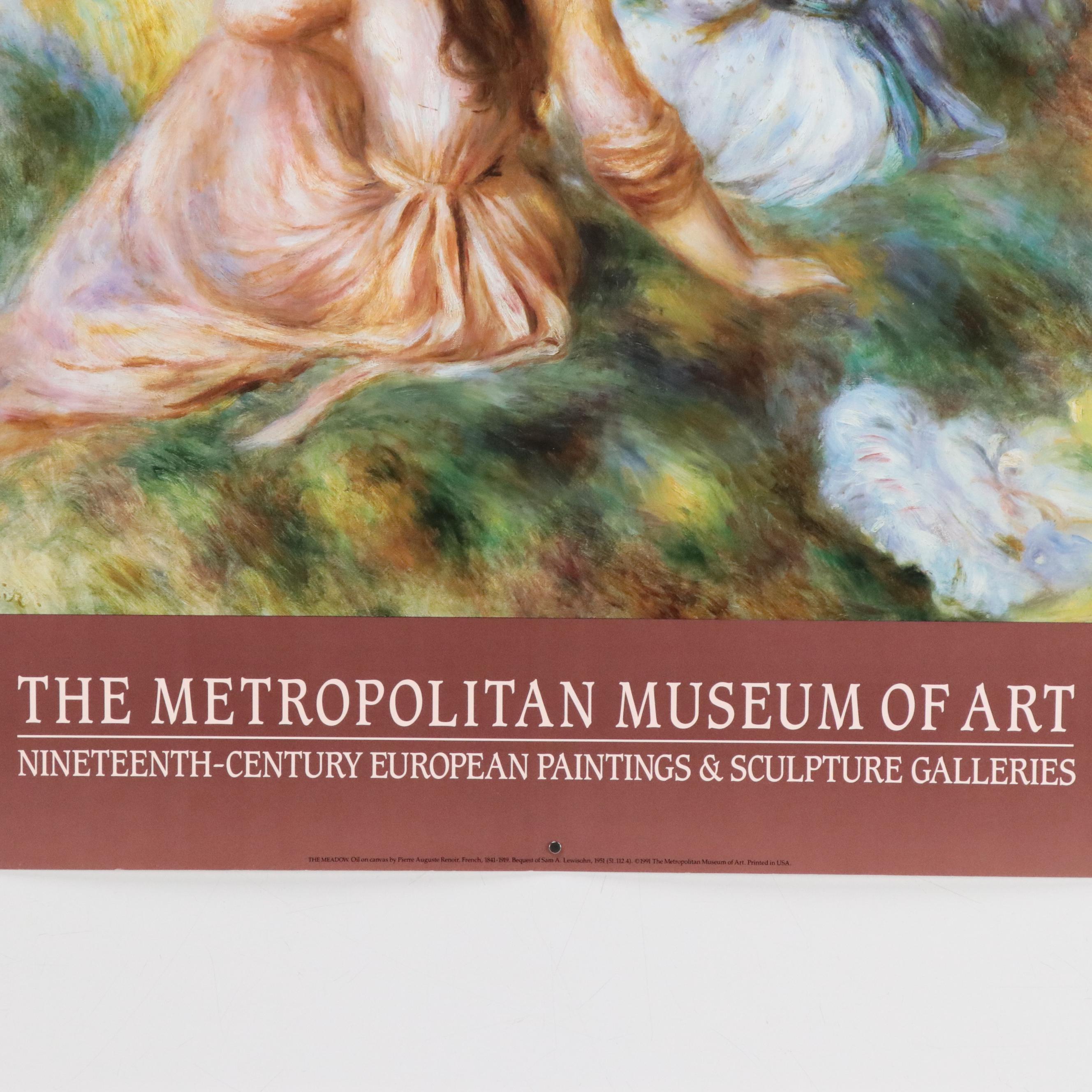 Exhibition Poster After Renoir for The Metropolitan Museum of Art, 1991