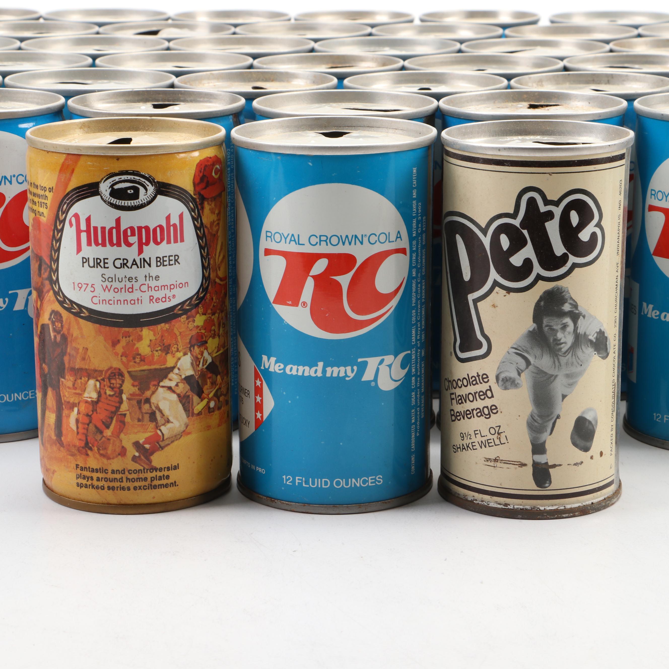 Vintage RC Cola Cans Featuring Pete Rose, Mike Schmidt, and More