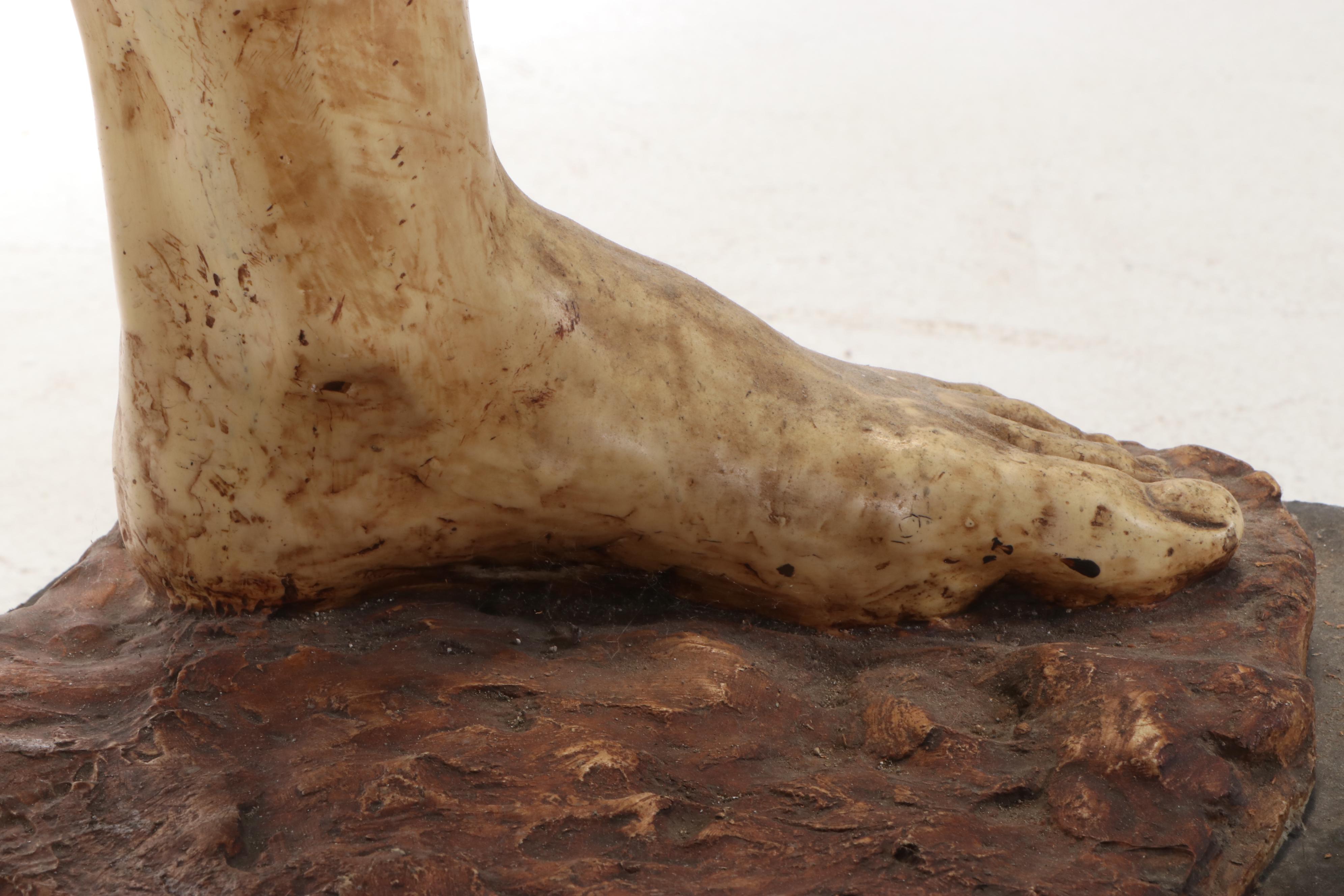 Gary Ross Life-Size Standing Female Nude Painted Fiberglass Sculpture