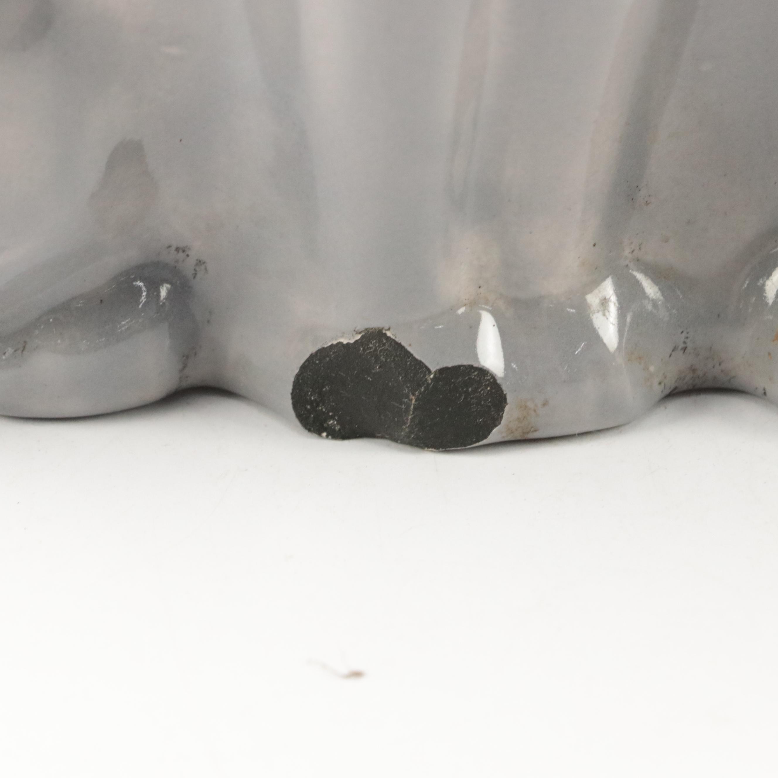 Ceramic Cat Shaped Light with Other Figurines and Decor