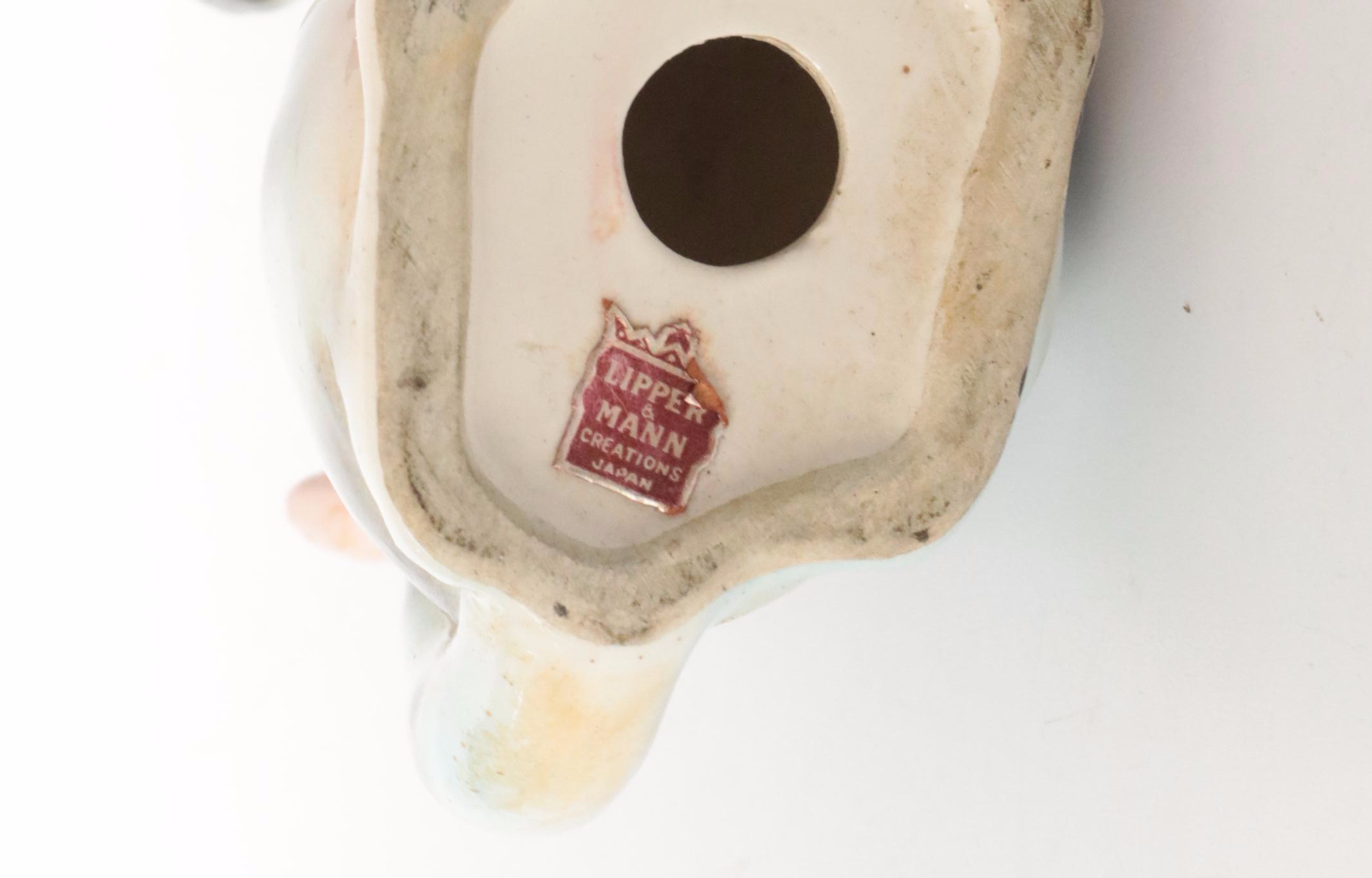 Ceramic Cat Shaped Light with Other Figurines and Decor