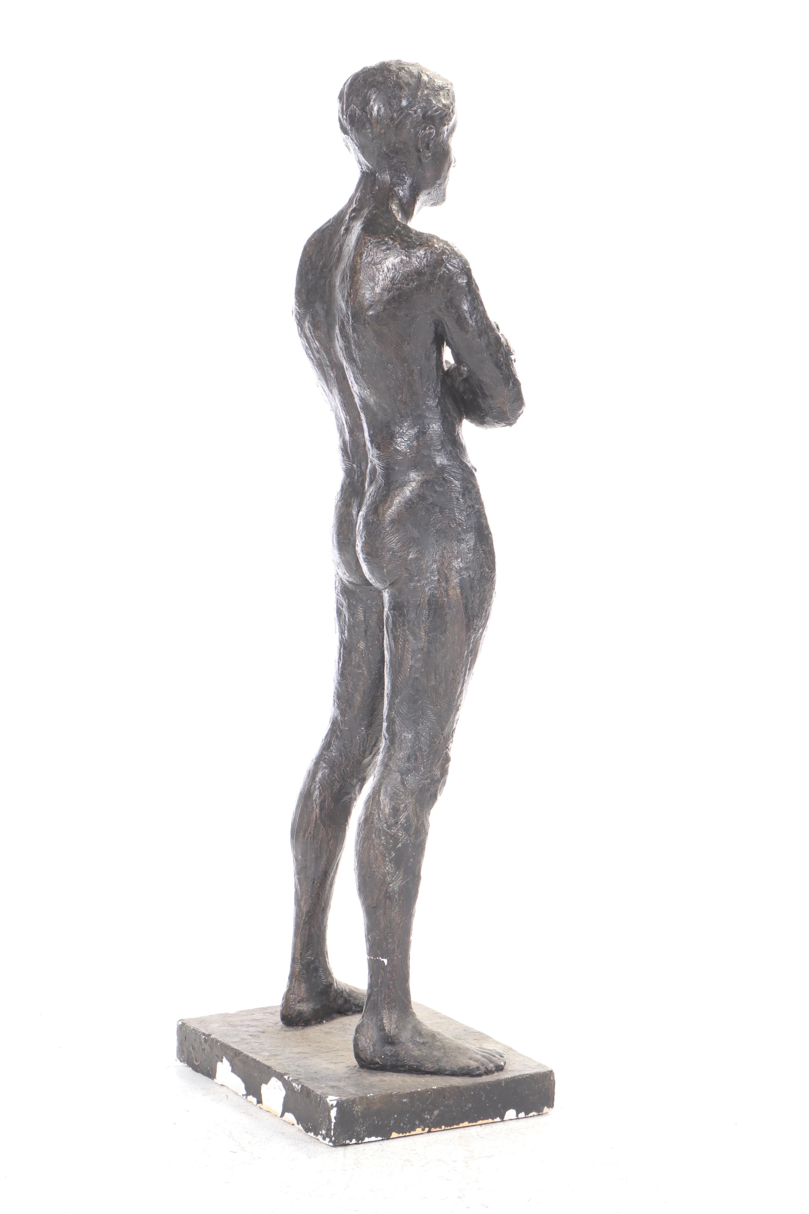 Gary Ross Life-Size Standing Male Nude Sculpture