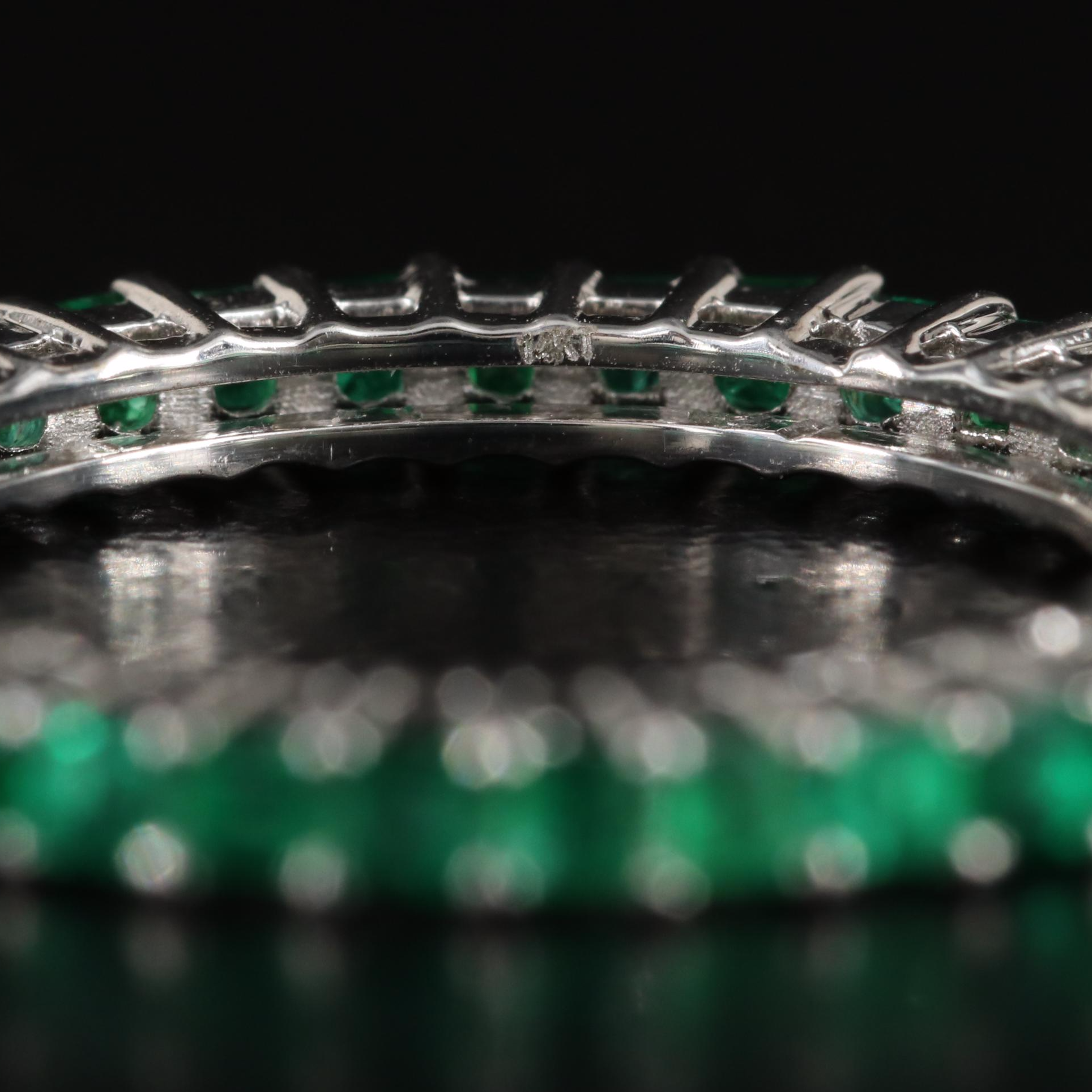 14K 1.19 CTW Emerald Eternity Band