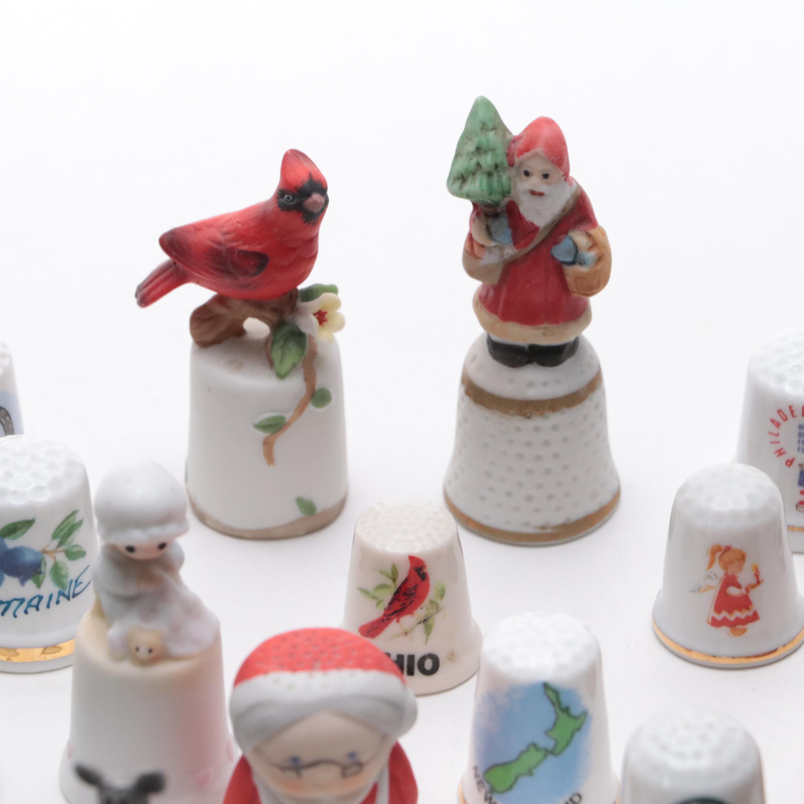 Porcelain, Metal and Novelty Thimble Collection