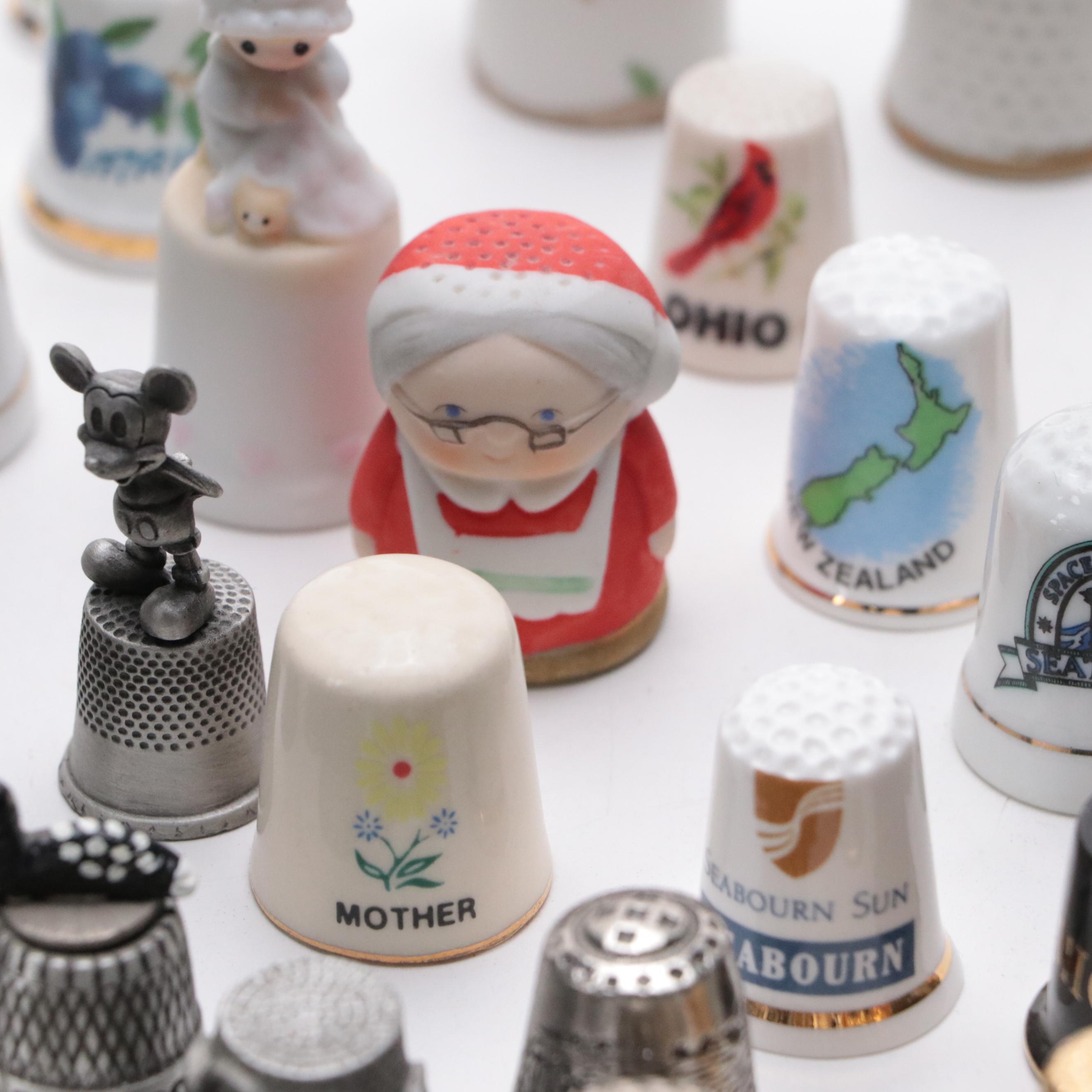 Porcelain, Metal and Novelty Thimble Collection