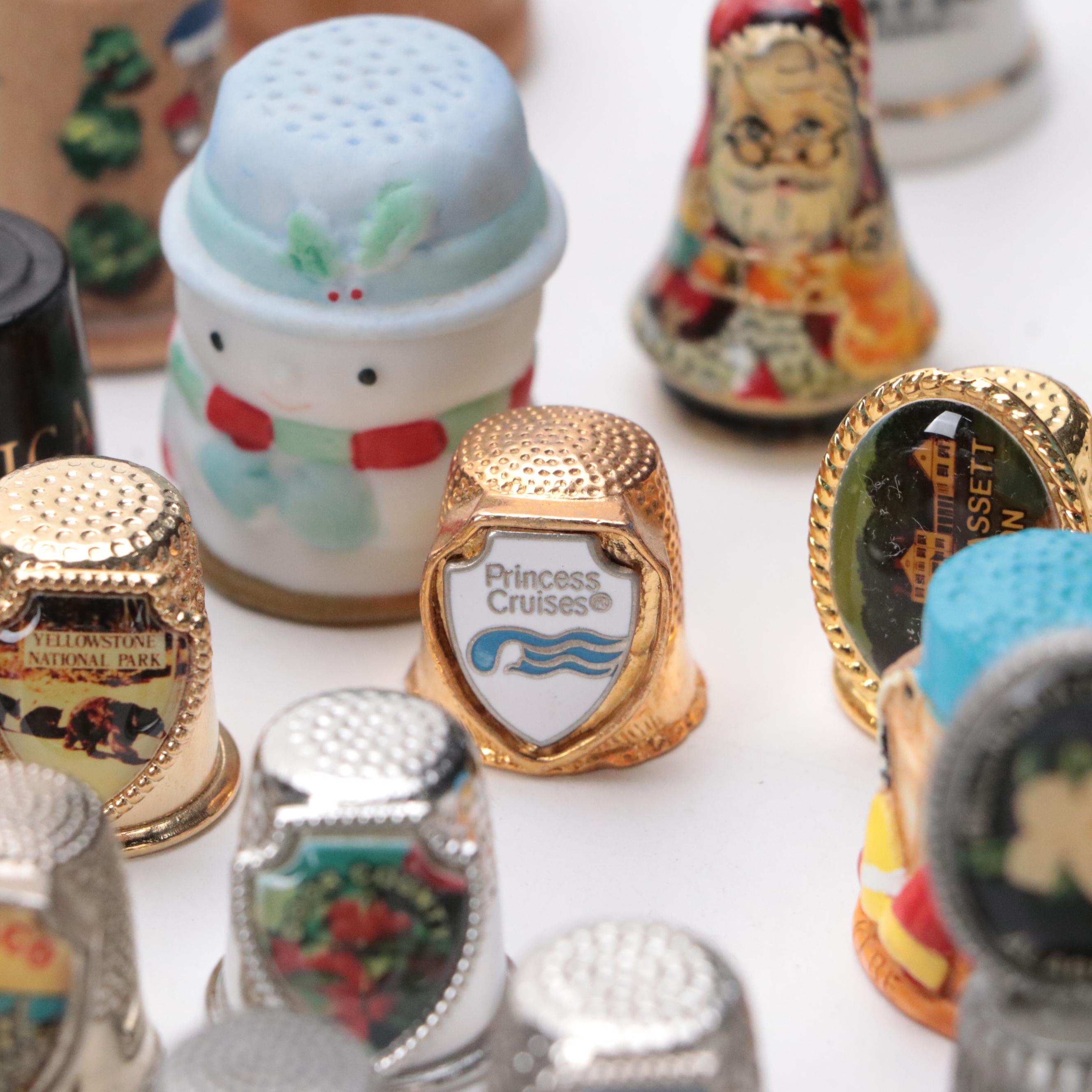Porcelain, Metal and Novelty Thimble Collection