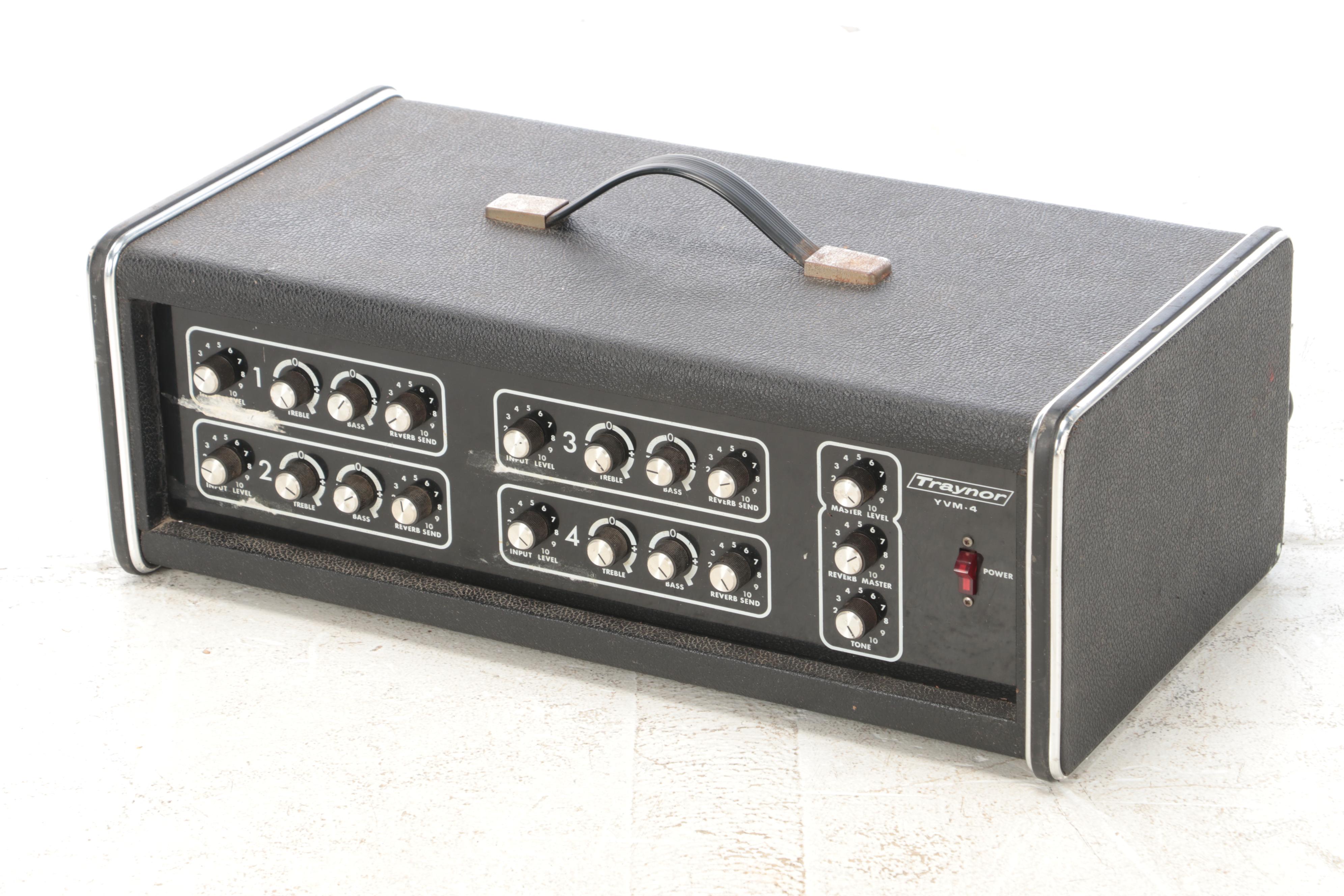 Traynor YVM-4 PA Amp and Yamaha Monitor