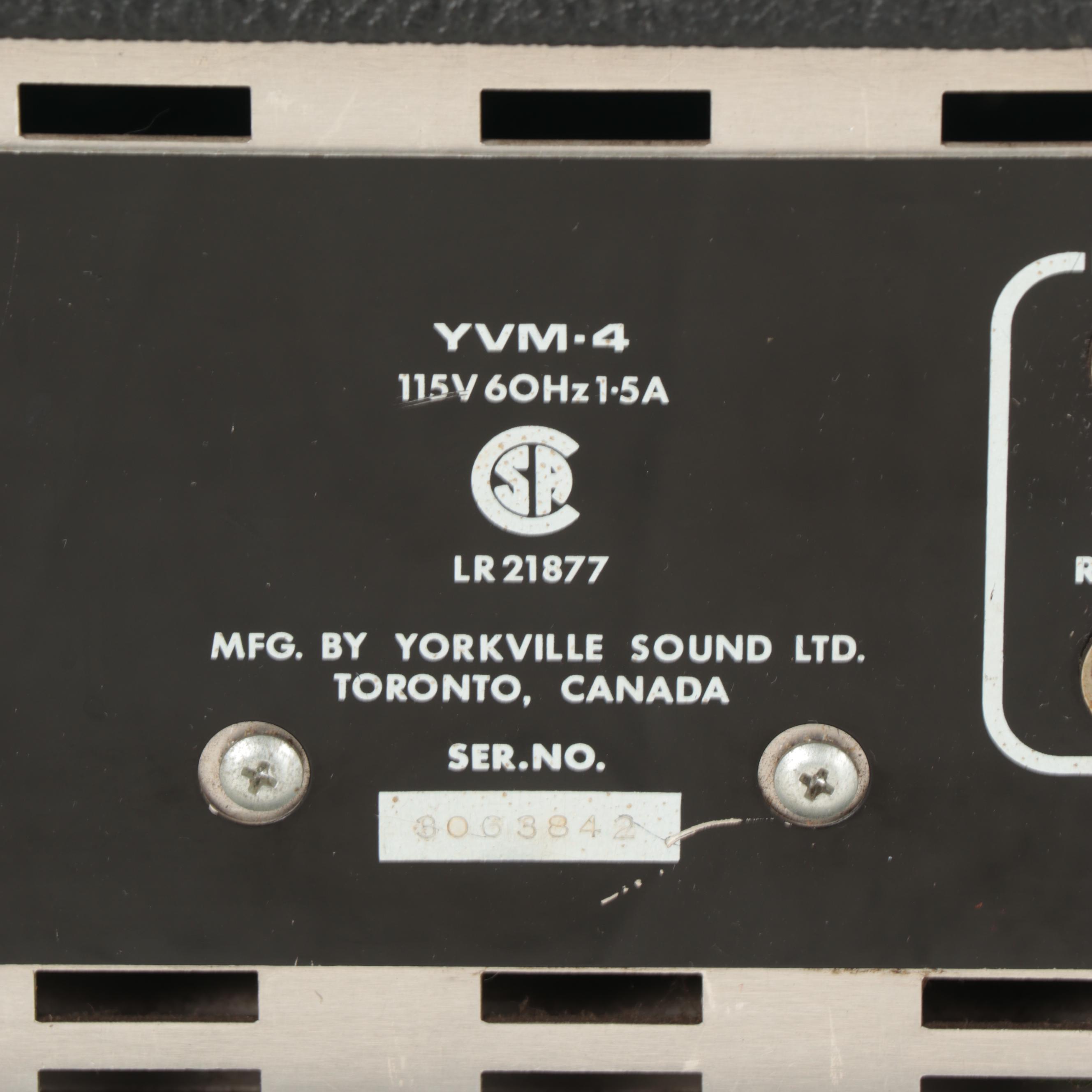 Traynor YVM-4 PA Amp and Yamaha Monitor