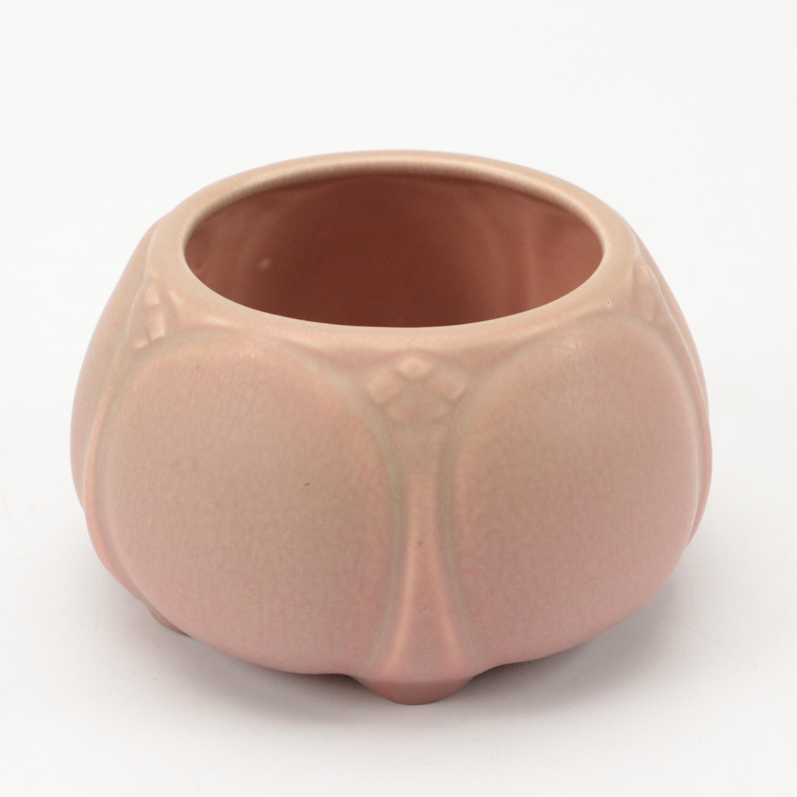 Rookwood Pottery Ceramic Vase and Bowl, 1921 and 1936