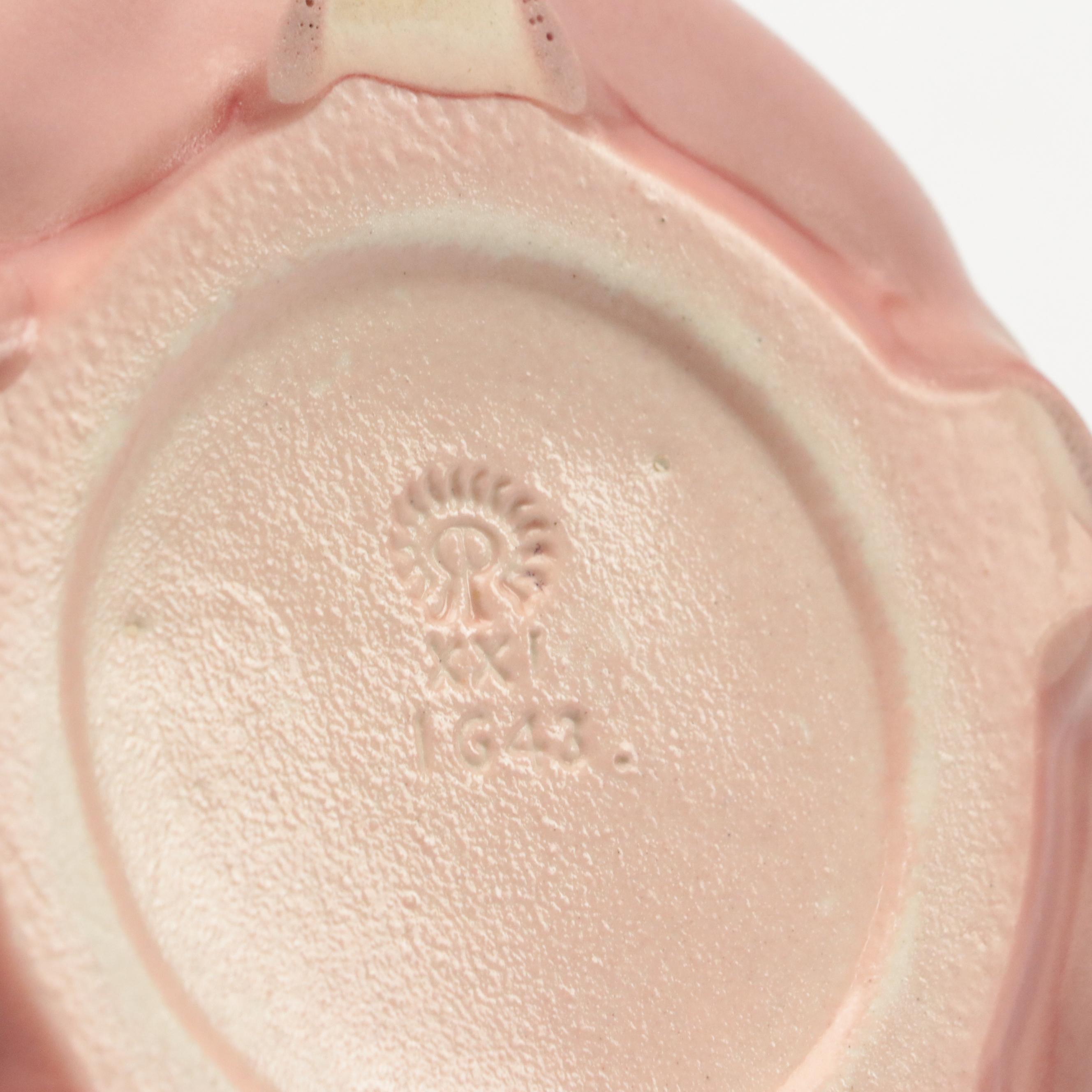 Rookwood Pottery Ceramic Vase and Bowl, 1921 and 1936