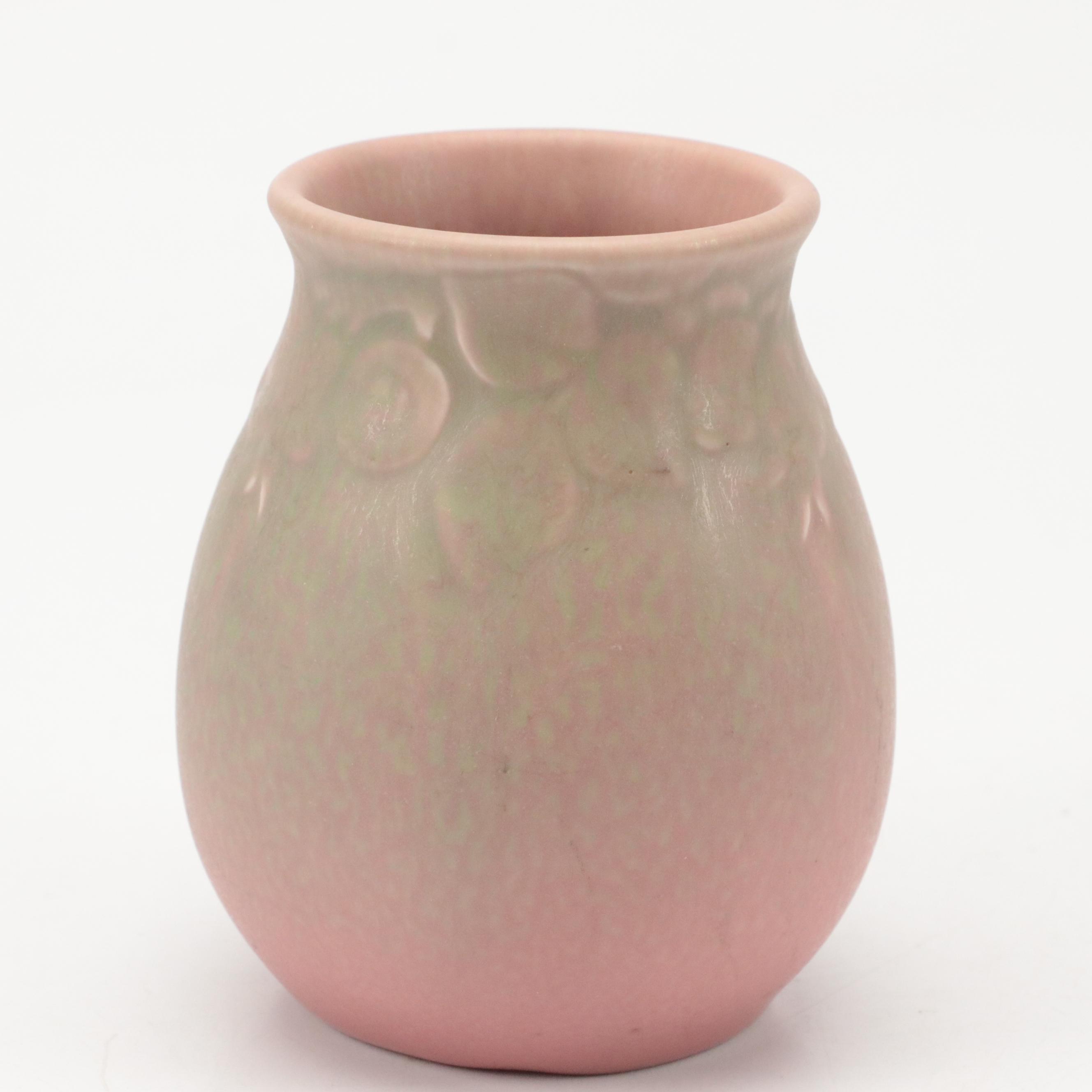 Rookwood Pottery Ceramic Vase and Bowl, 1921 and 1936