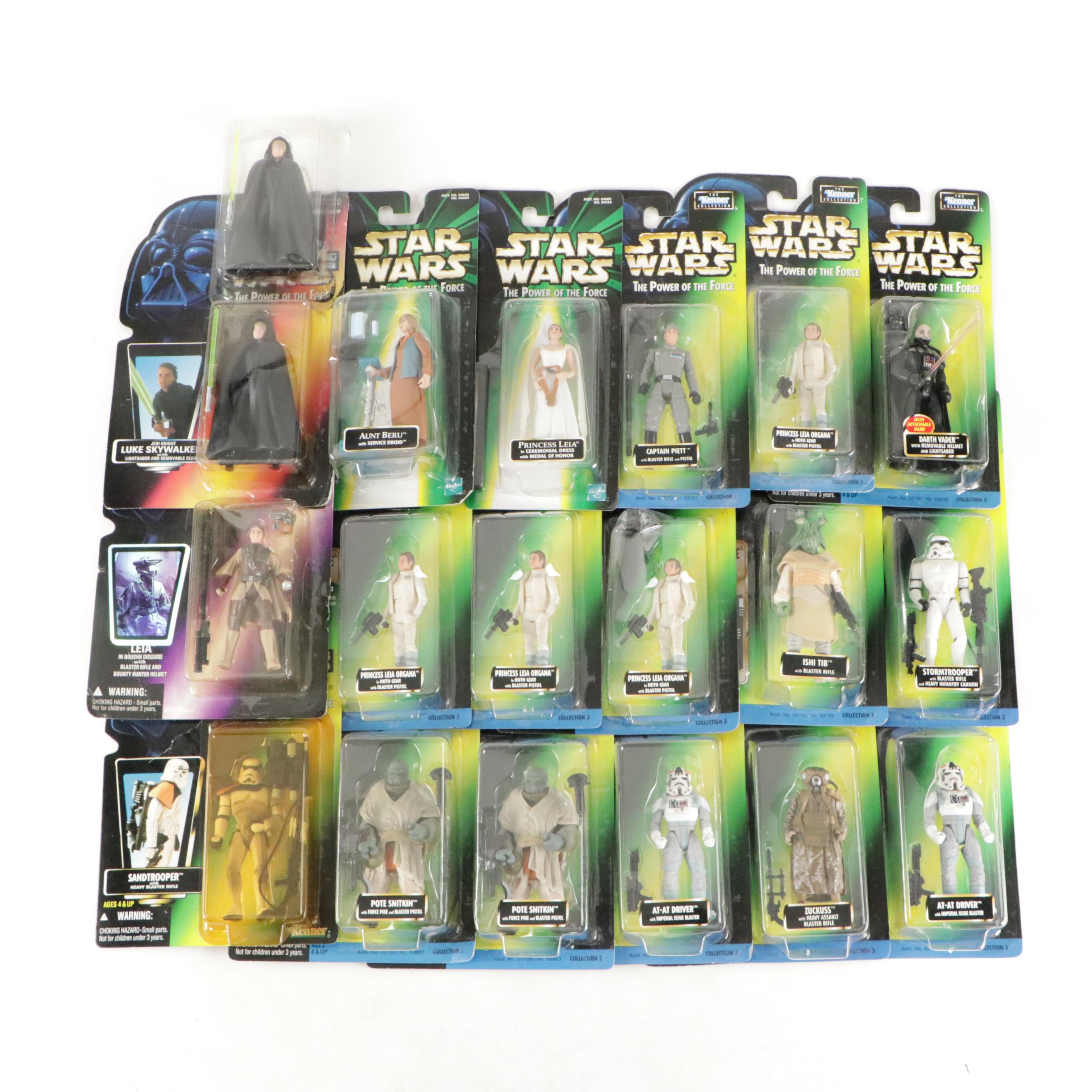 Star Wars: The Power of the Force Action Figures With "Darth Vader" & "Luke"