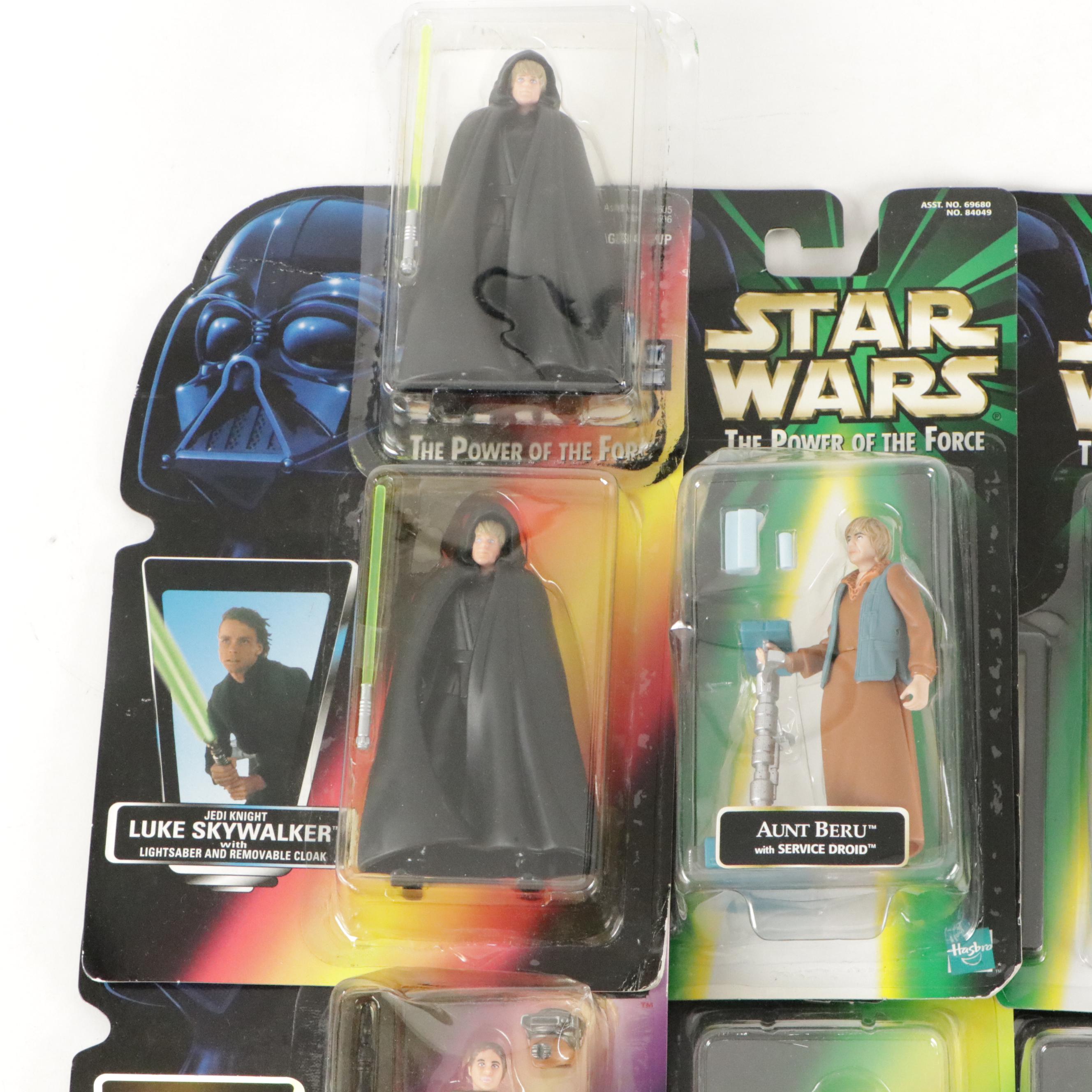 Star Wars: The Power of the Force Action Figures With "Darth Vader" & "Luke"