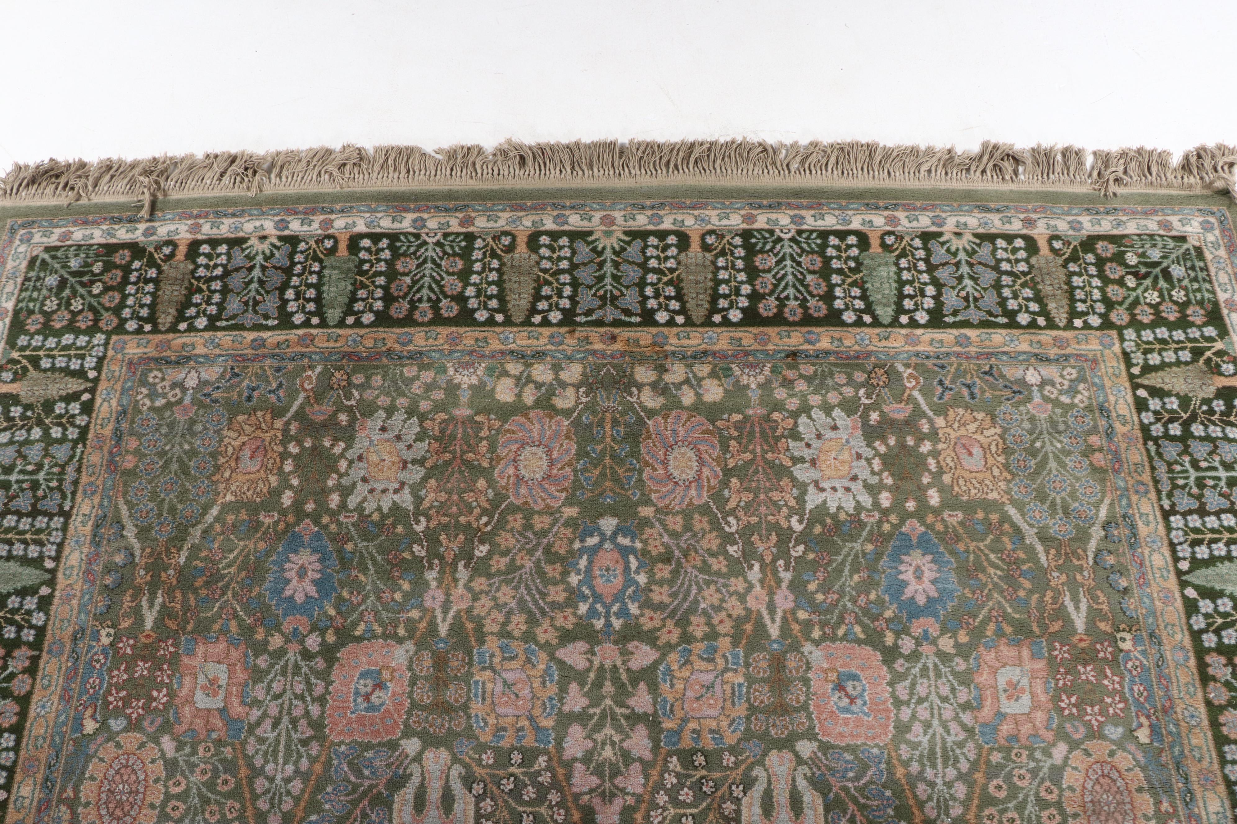 8'8 x 12'9 Machine Made Karastan "Green Persia" Area Rug