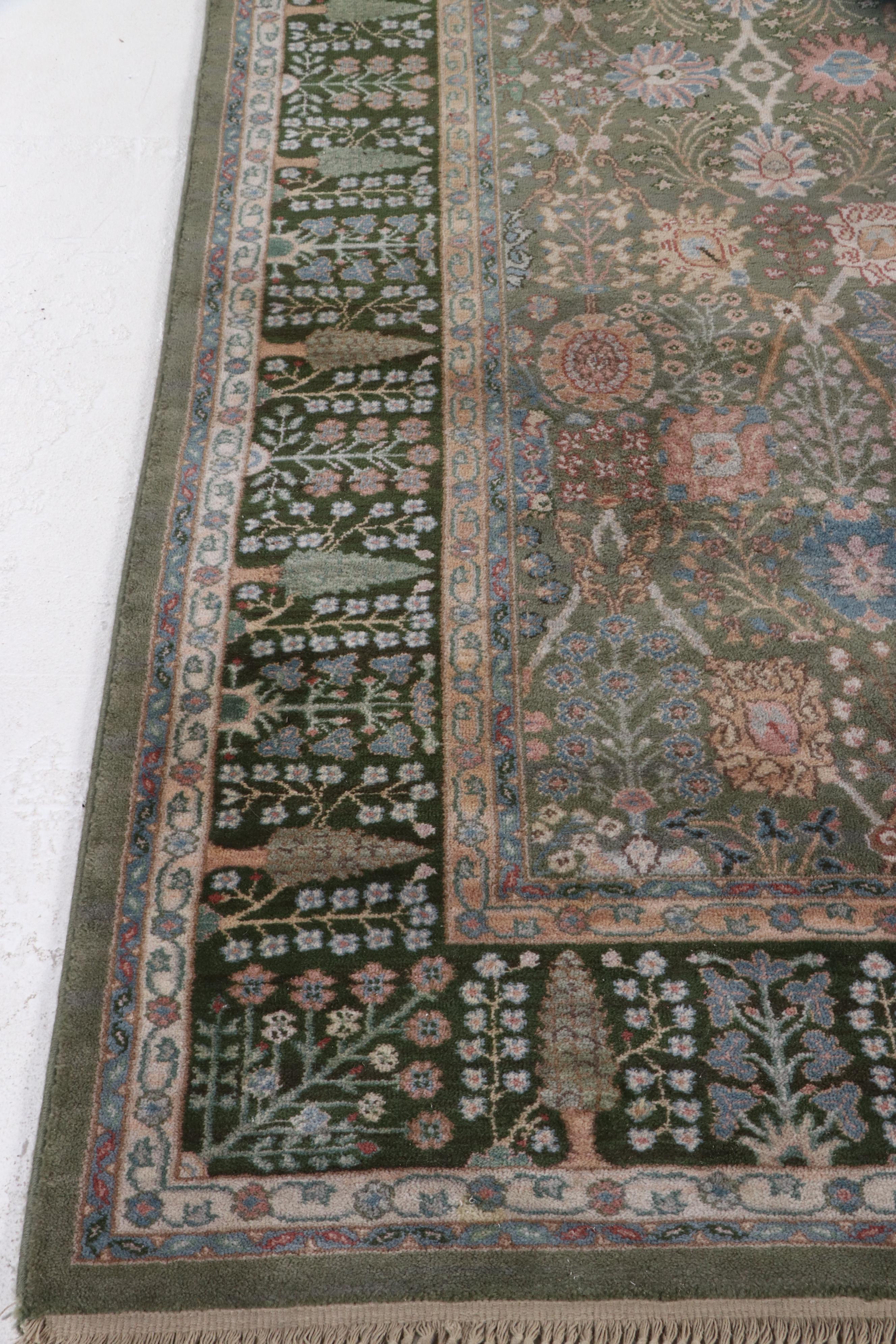 8'8 x 12'9 Machine Made Karastan "Green Persia" Area Rug