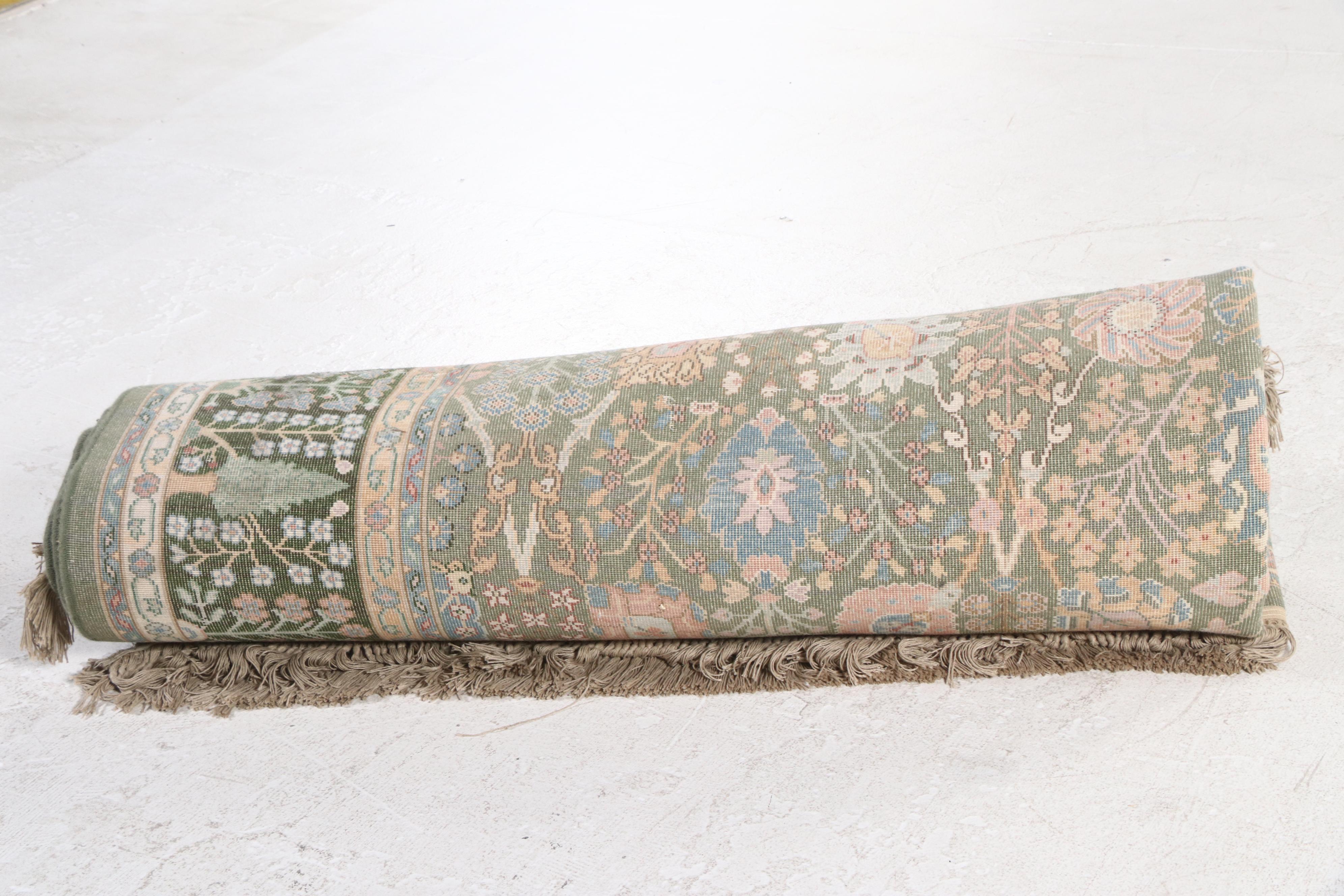 8'8 x 12'9 Machine Made Karastan "Green Persia" Area Rug