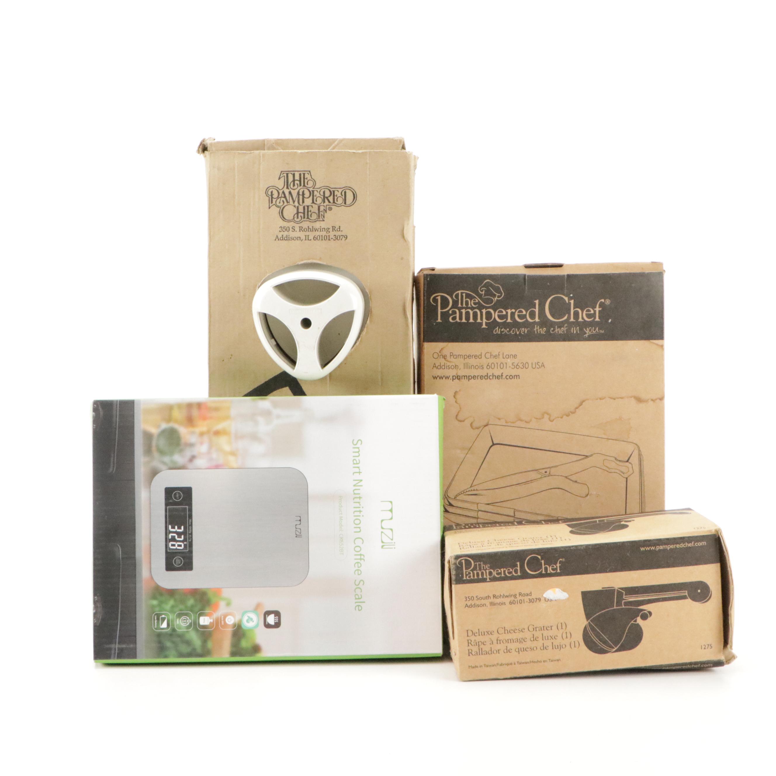 Muzili Digital Kitchen Scale with Pampered Chef Kitchen Gadgets