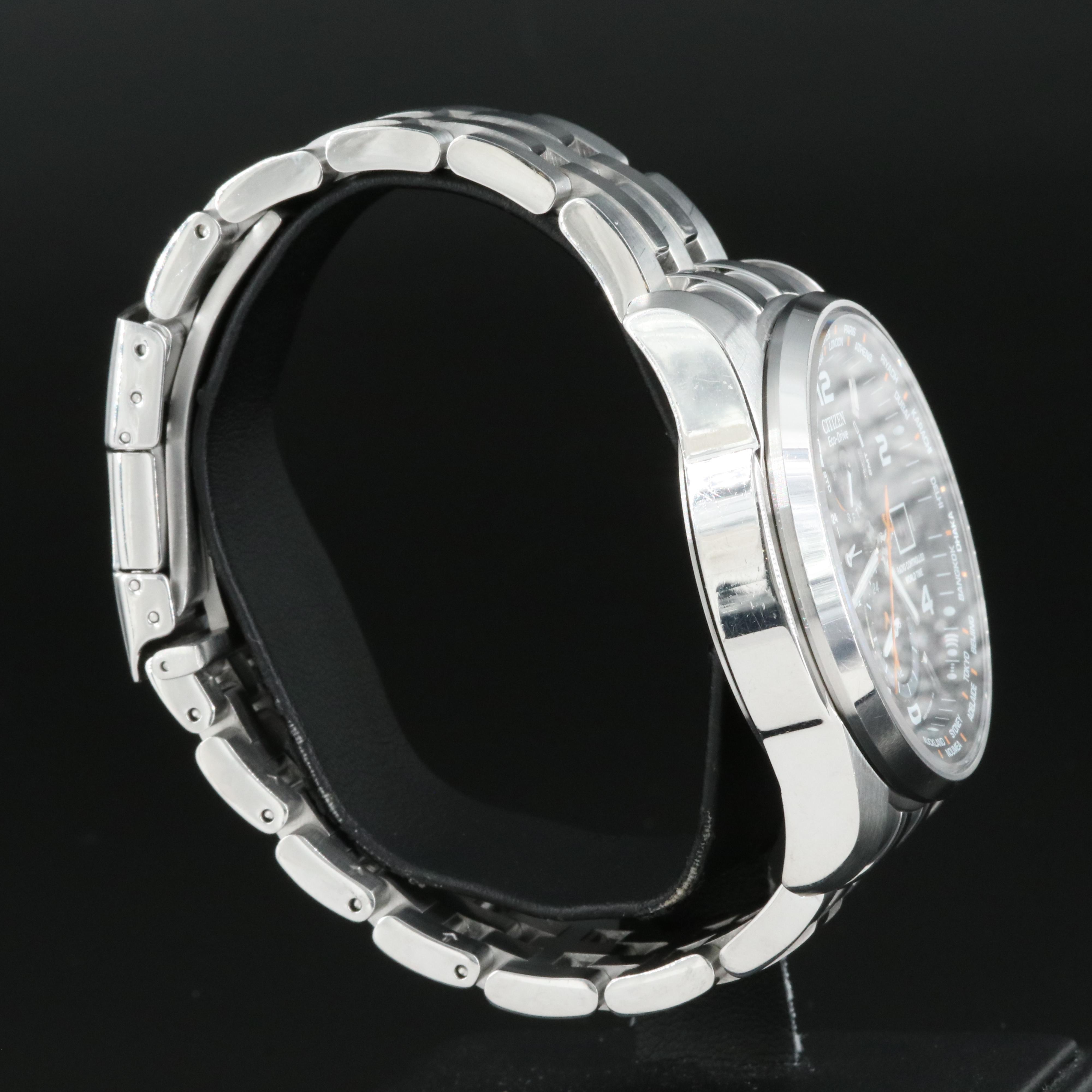 Citizen World Time A-T Eco-Drive Stainless Steel Watch