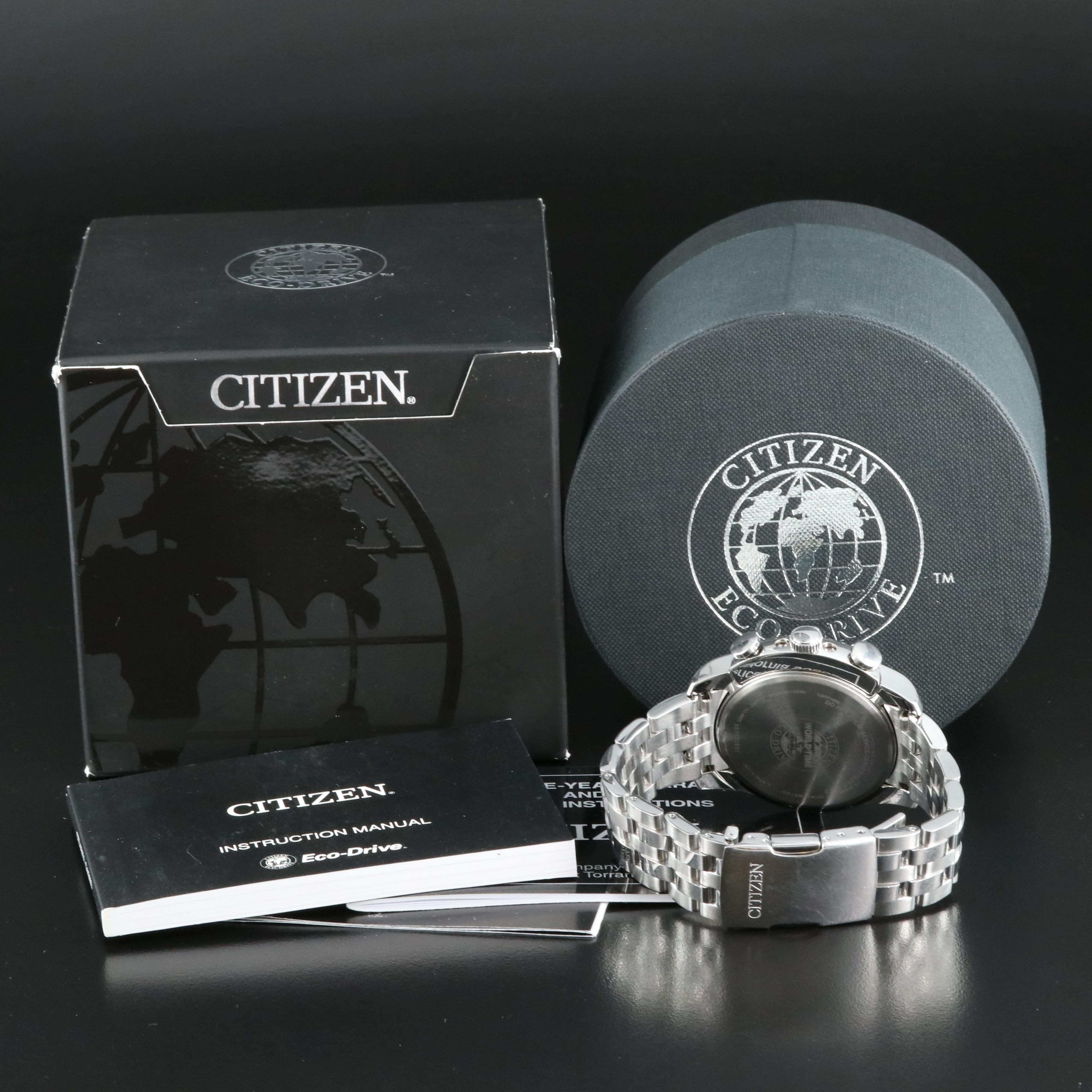 Citizen World Time A-T Eco-Drive Stainless Steel Watch