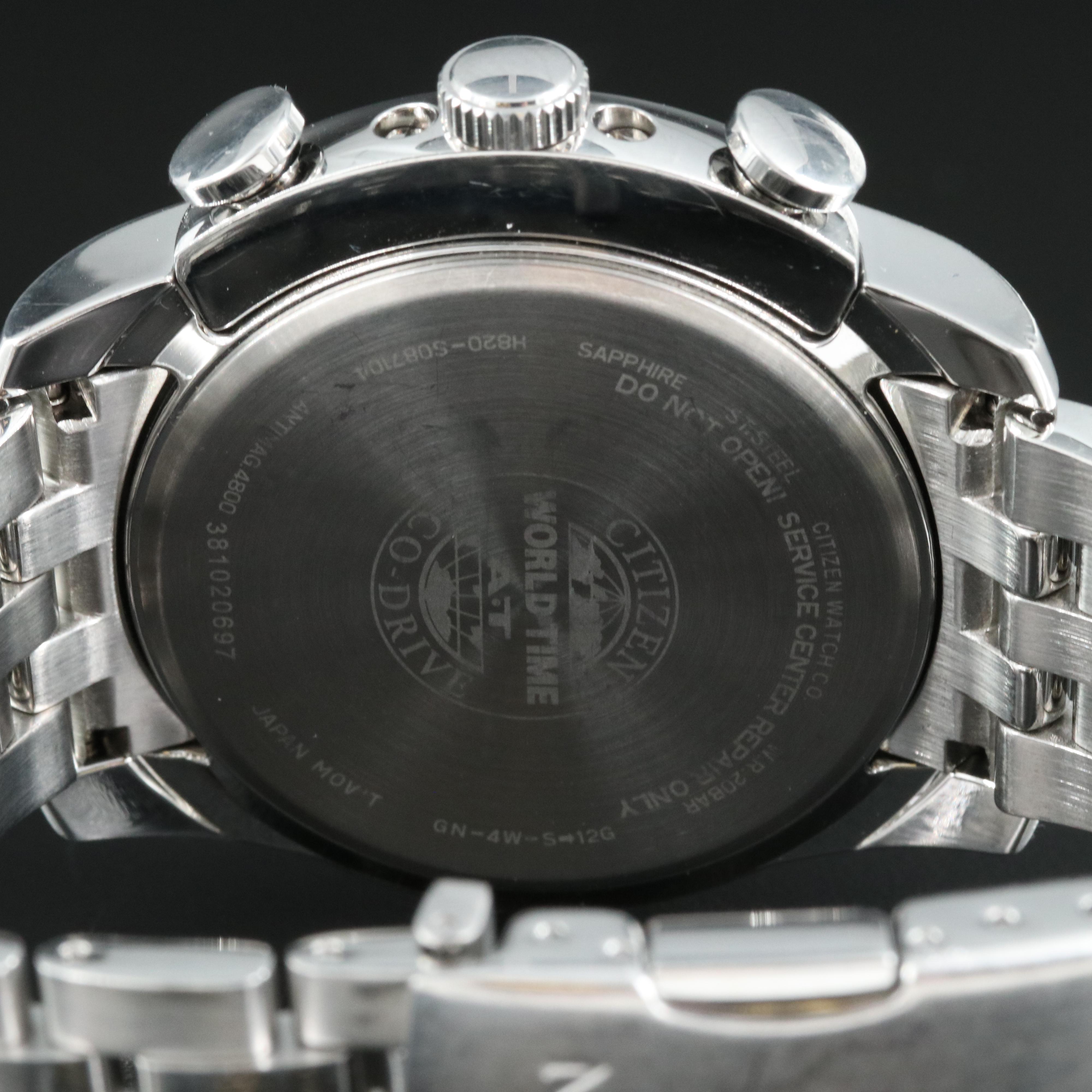 Citizen World Time A-T Eco-Drive Stainless Steel Watch