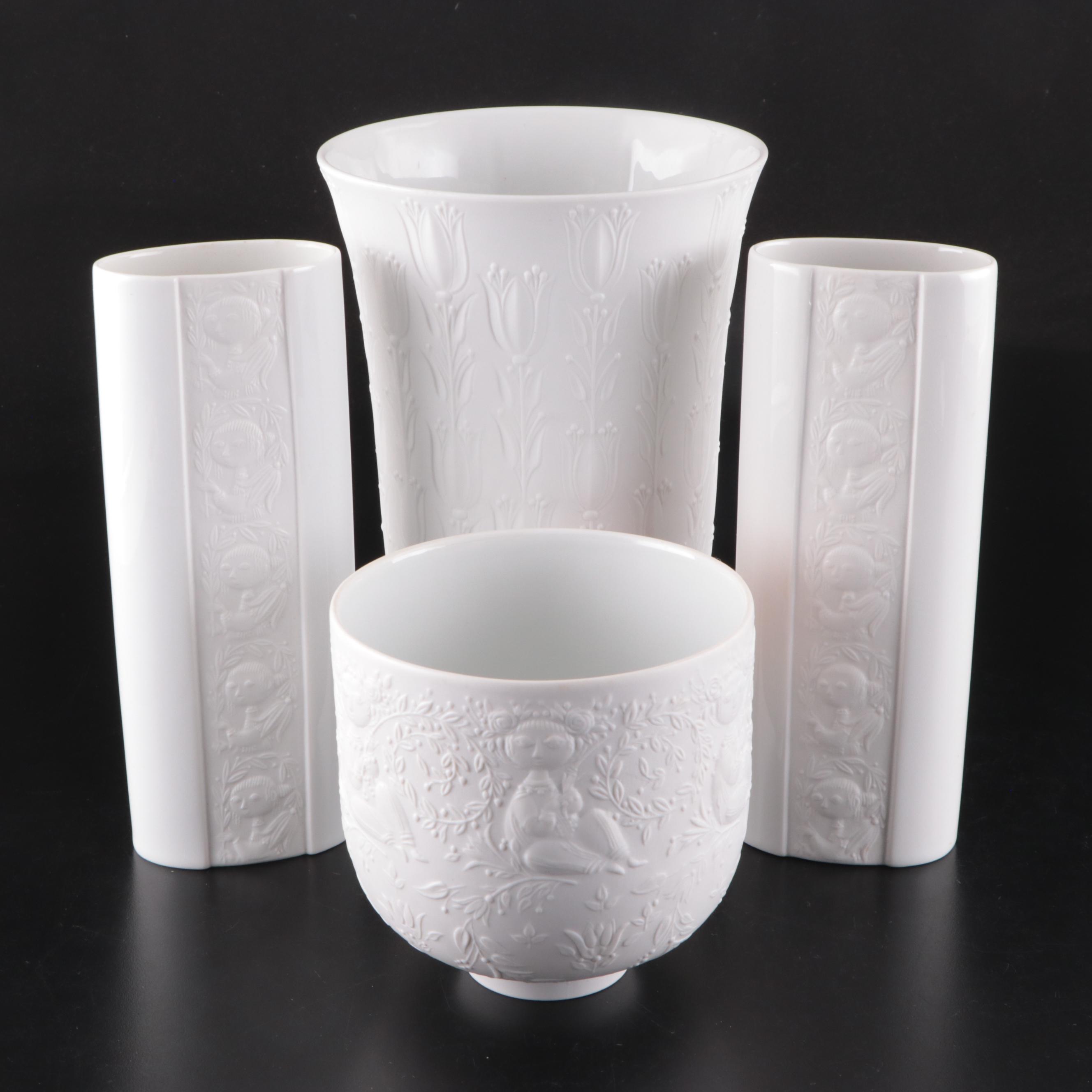 Rosenthal "Magic Flute White" and "Tulip" Porcelain Vase EBTH