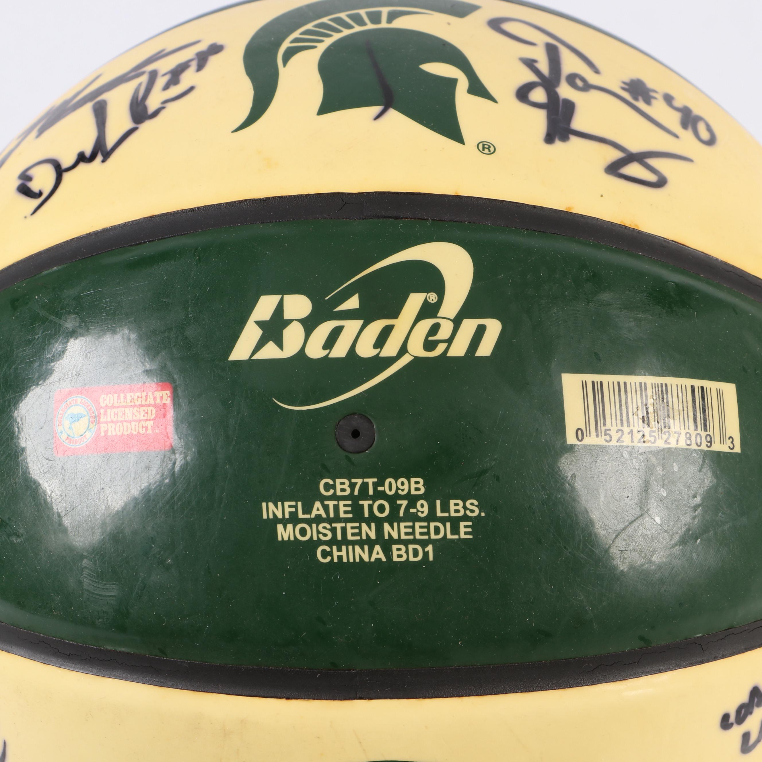 2009 Michigan State Team Signed Basketball with Draymond Green and Coach Izzo