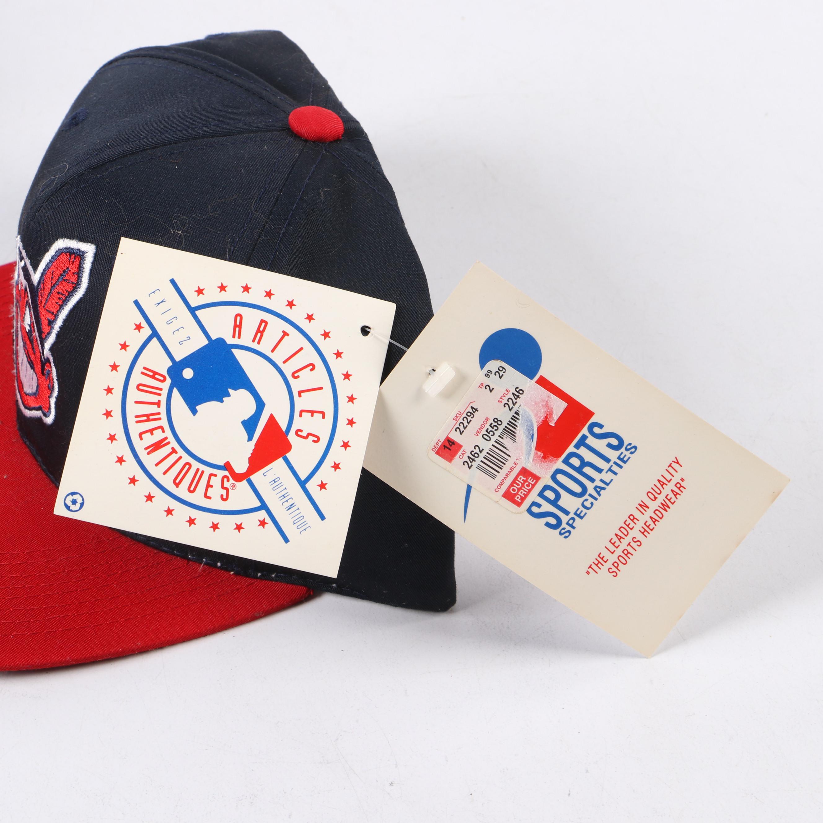 Cleveland Indians "Fresh Caps" and "Sports Specialties" Baseball Snapback Hats