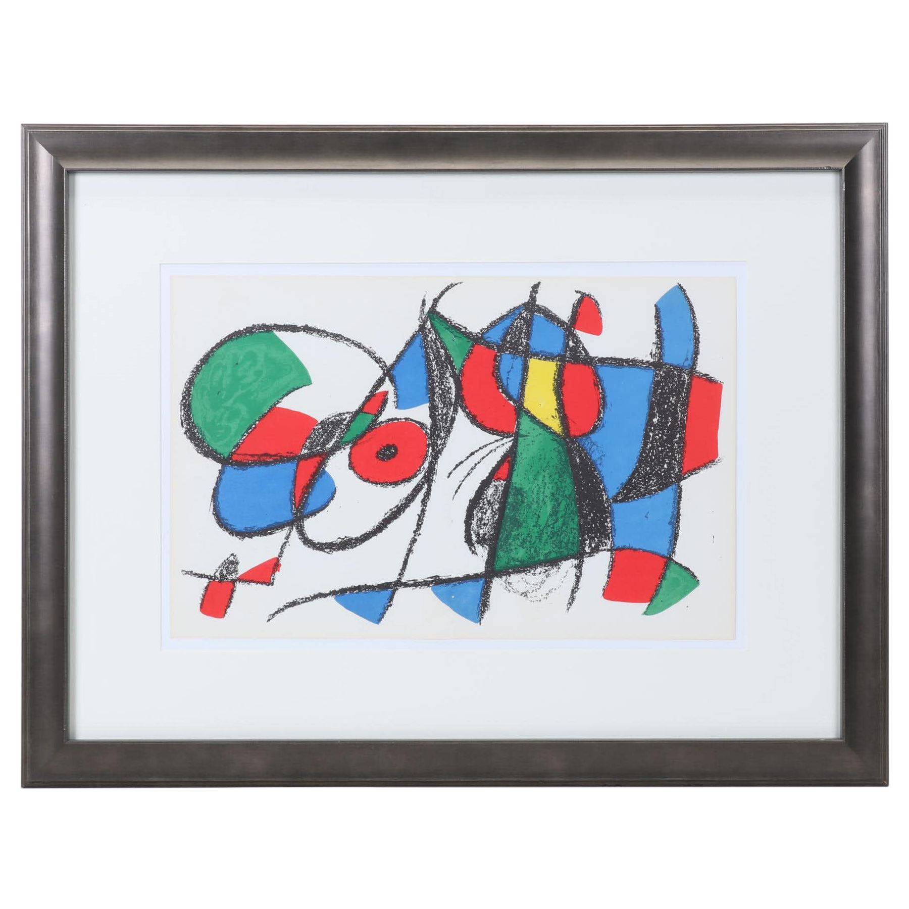 Joan Miró Double-Page Color Lithograph From "Lithographs II," 1975