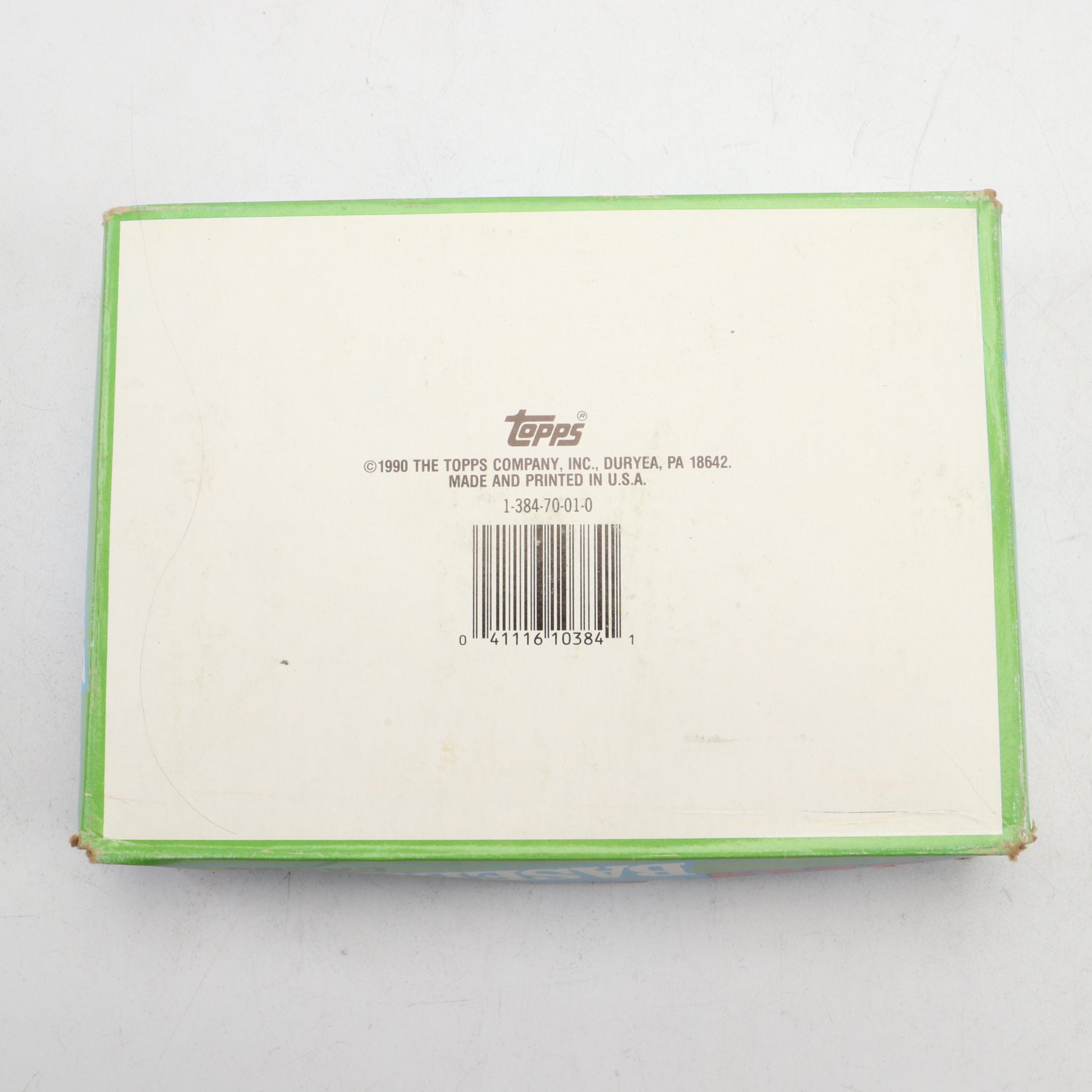 Topps Big Baseball Boxes with Sealed Packs, 1988-1990