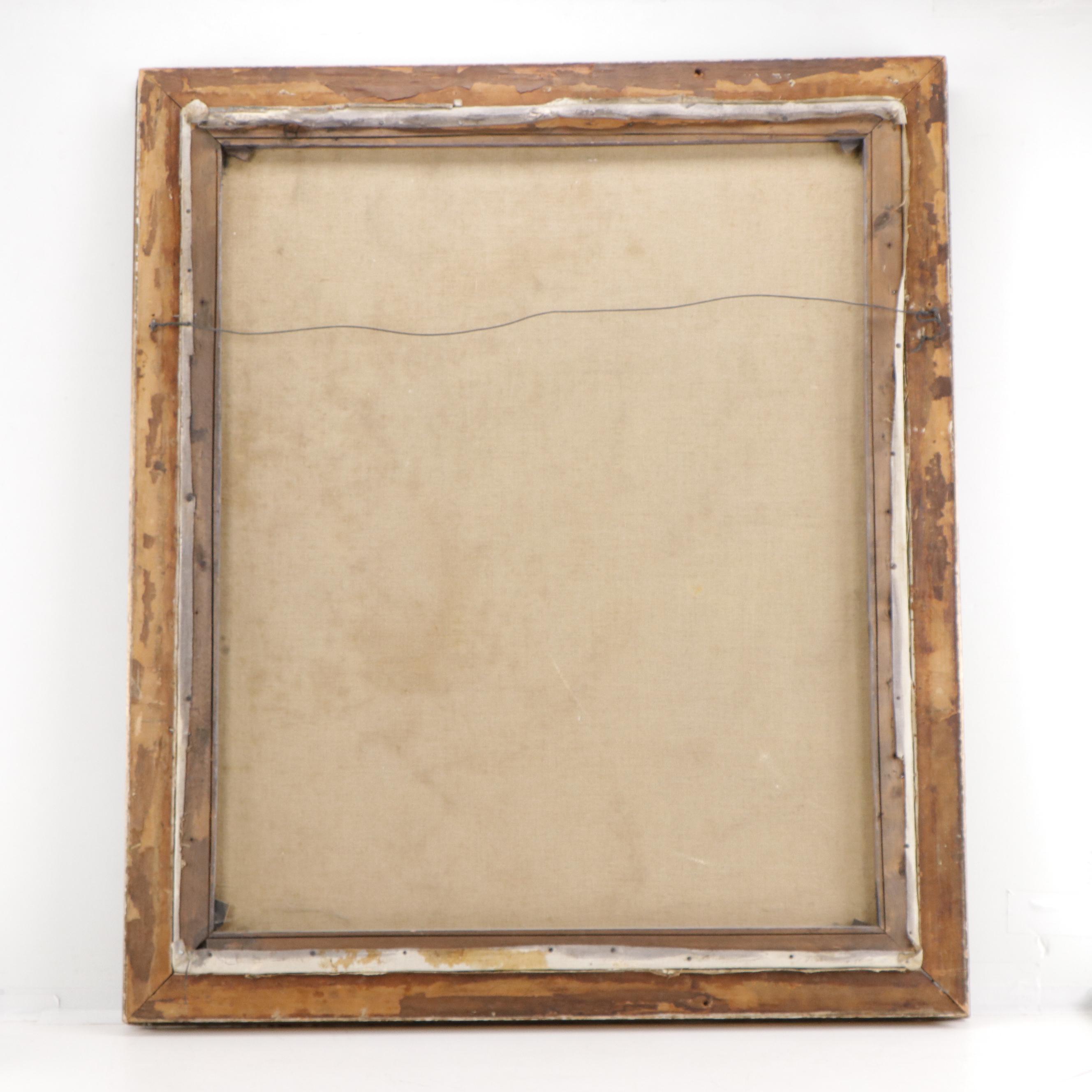 R Strauss Oil Painting Portrait of a Man with a Newspaper, 19th Century