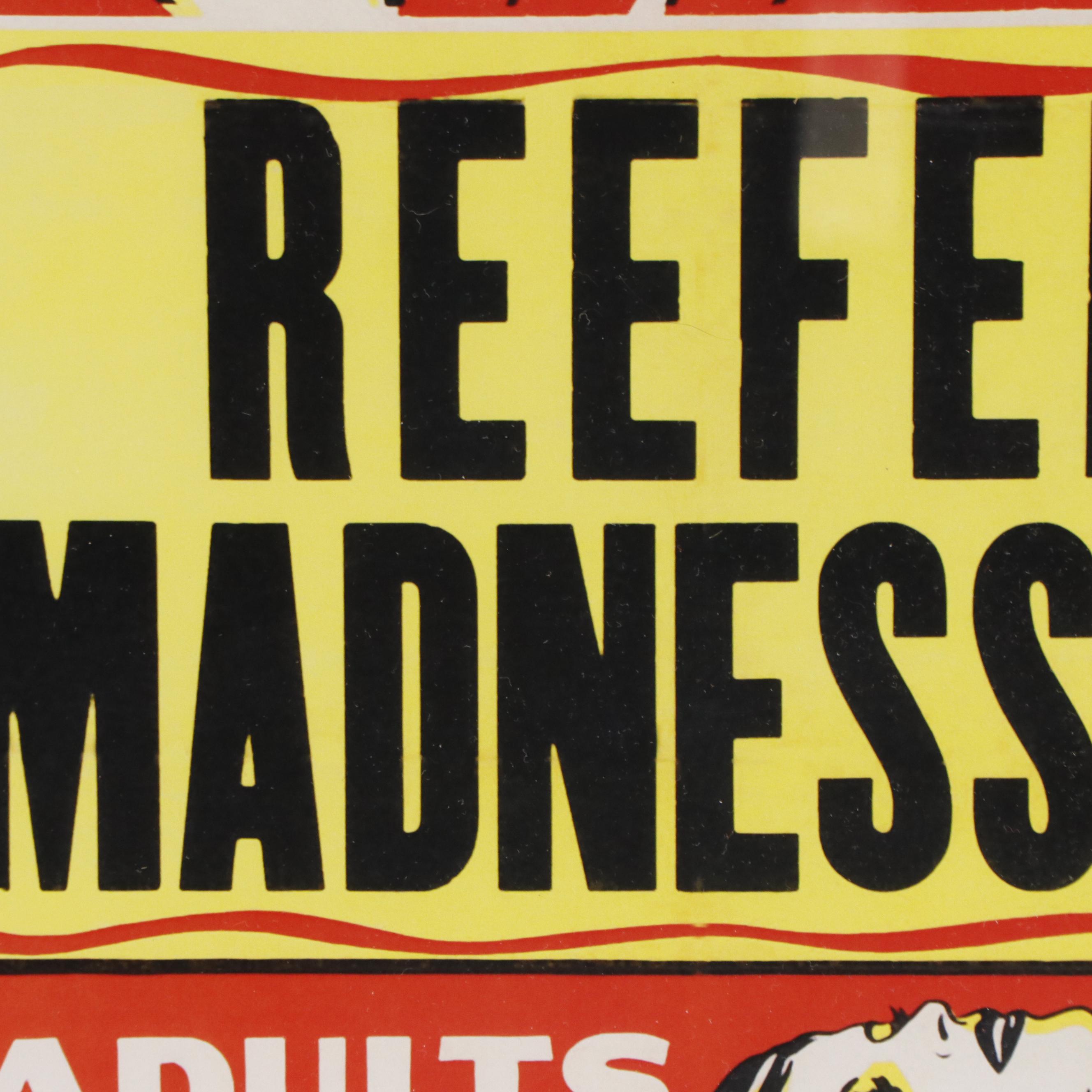 Offset Lithograph Cannabis Propaganda "Reefer Madness"