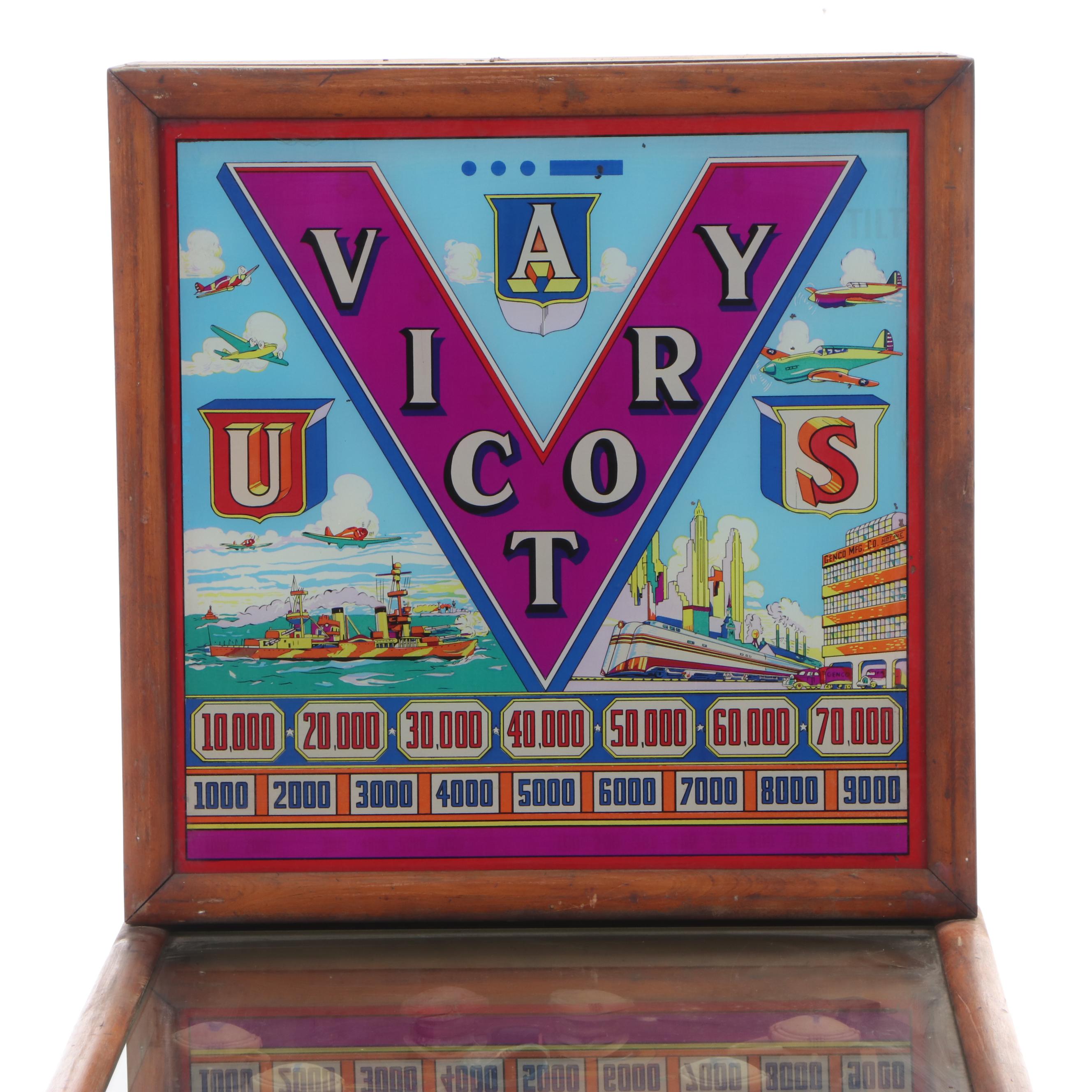 Genco Victory Pinball Machine, c. 1941