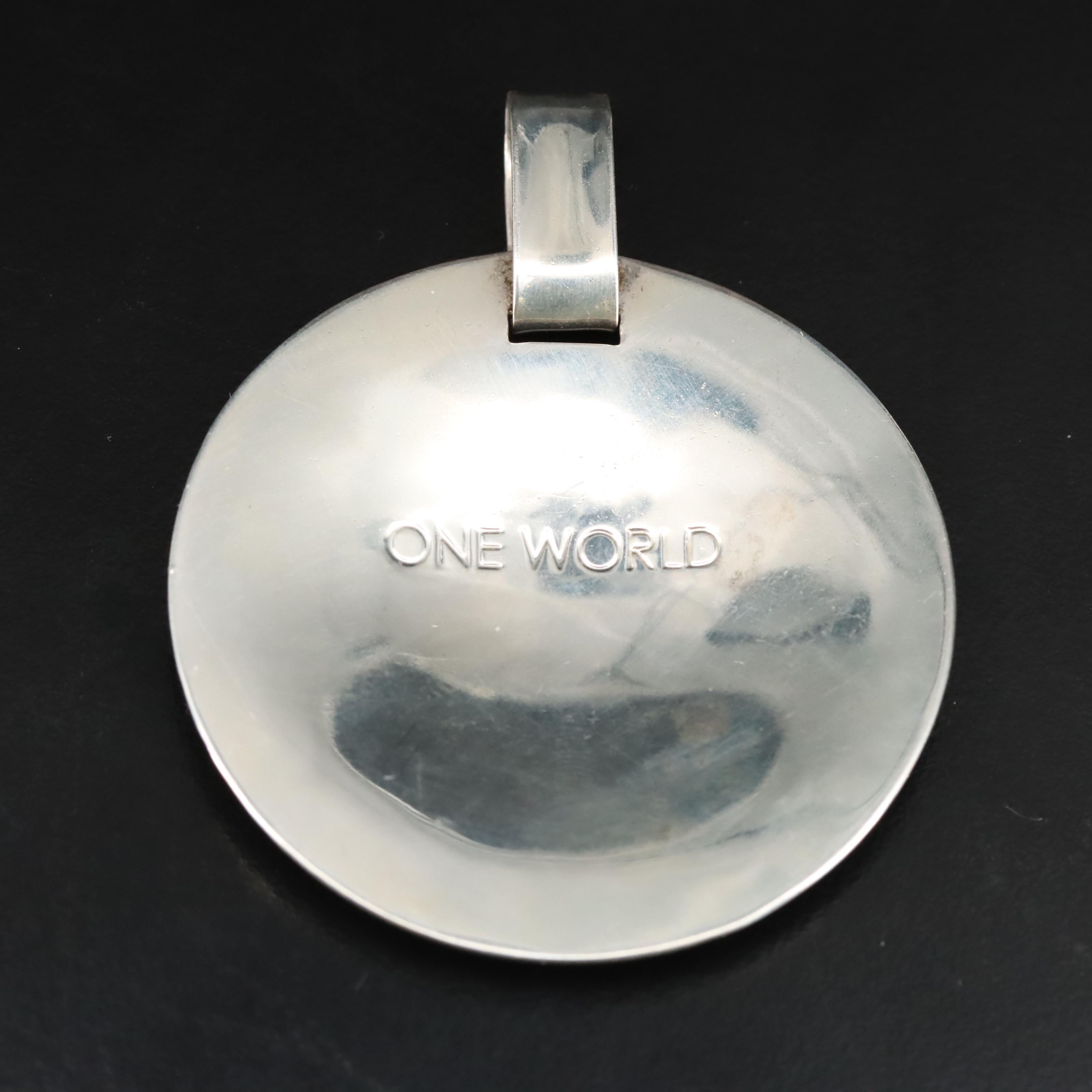 Robert Lee Morris Studio Disc Pendant and Artisan Featured in Sterling Jewelry