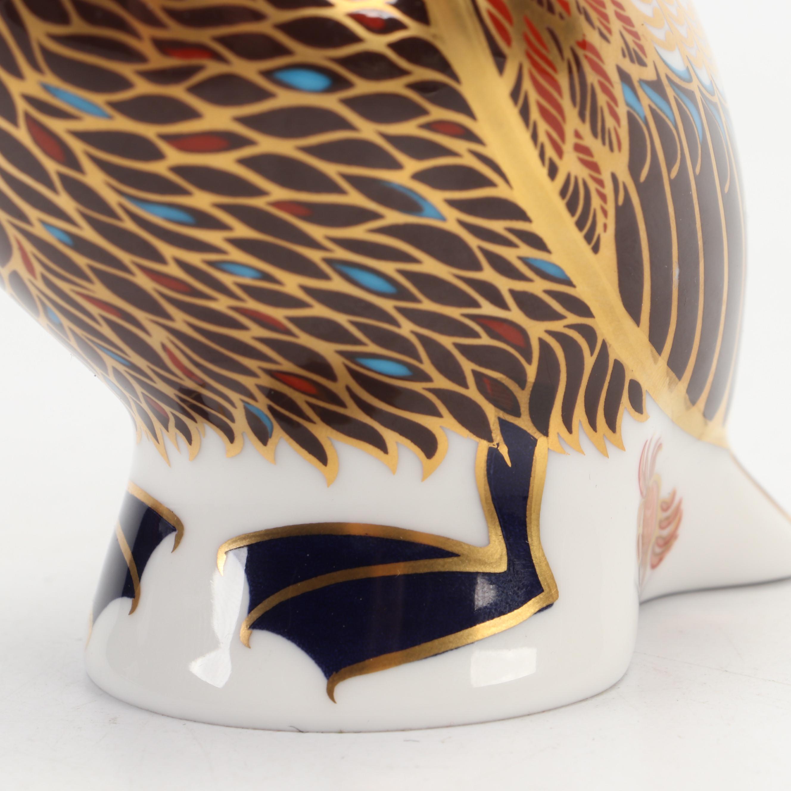 Royal Crown Derby "Imari" Bone China Pelican Figurine