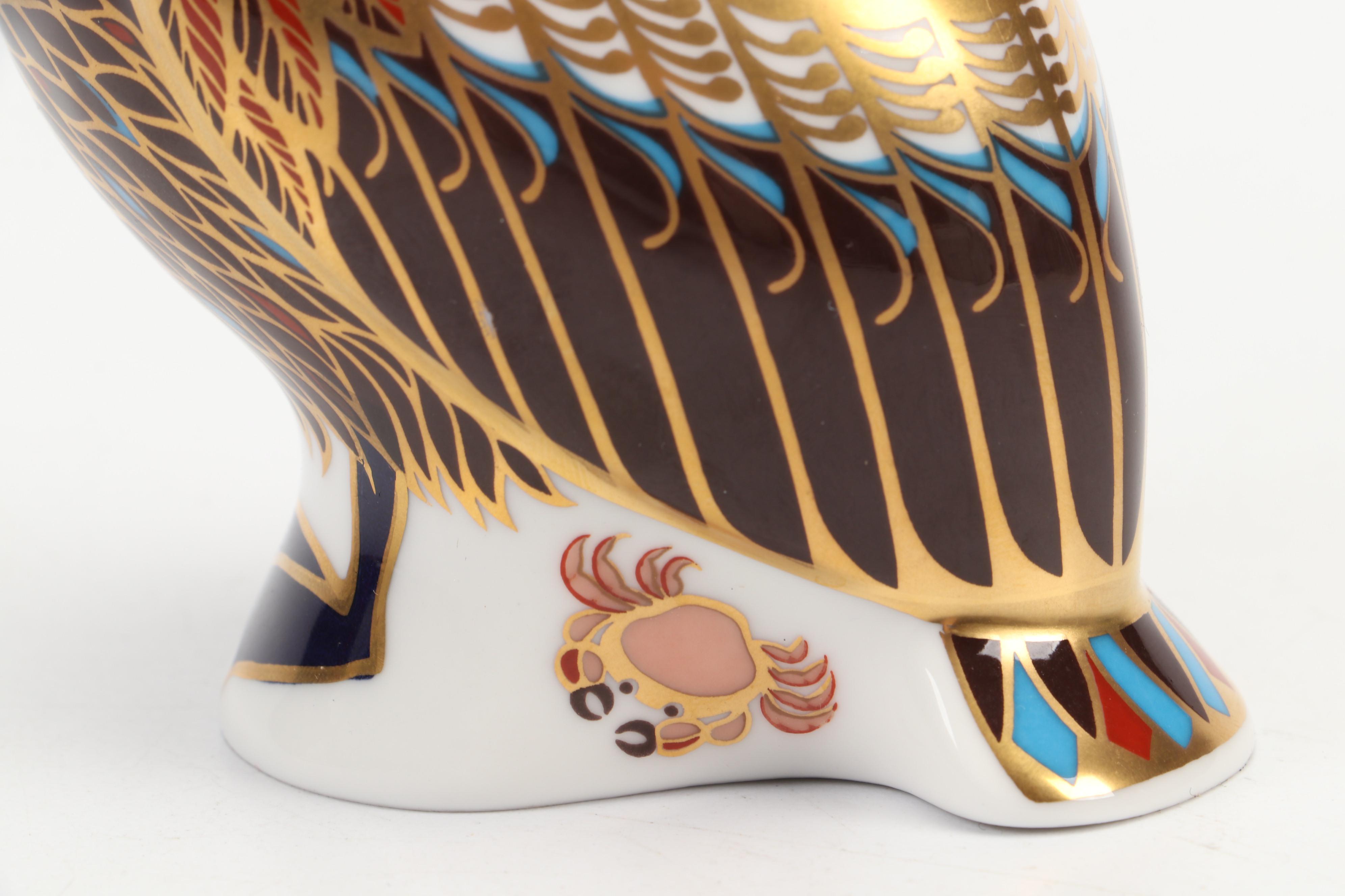 Royal Crown Derby "Imari" Bone China Pelican Figurine