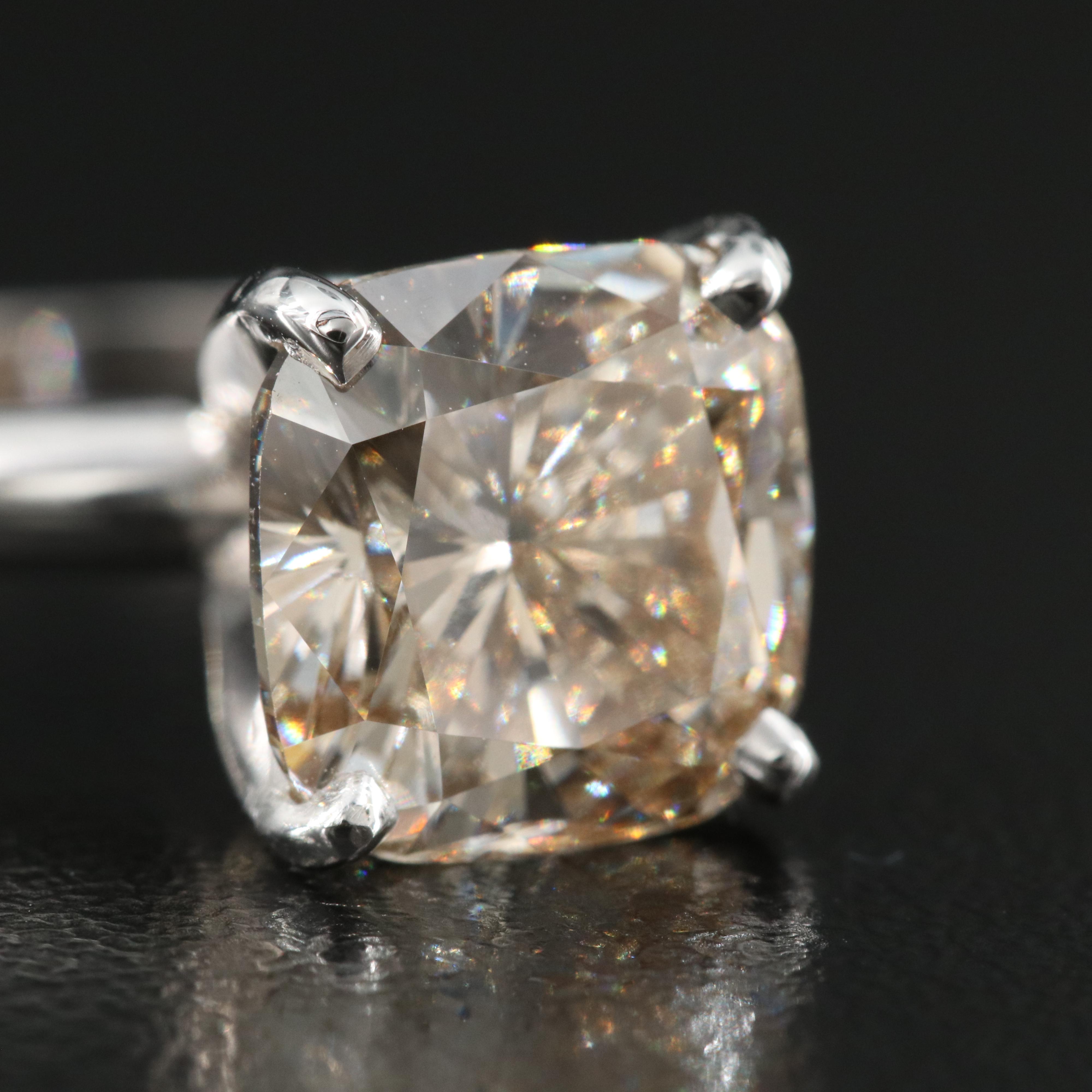 14K 4.16 CT Diamond Solitaire Ring