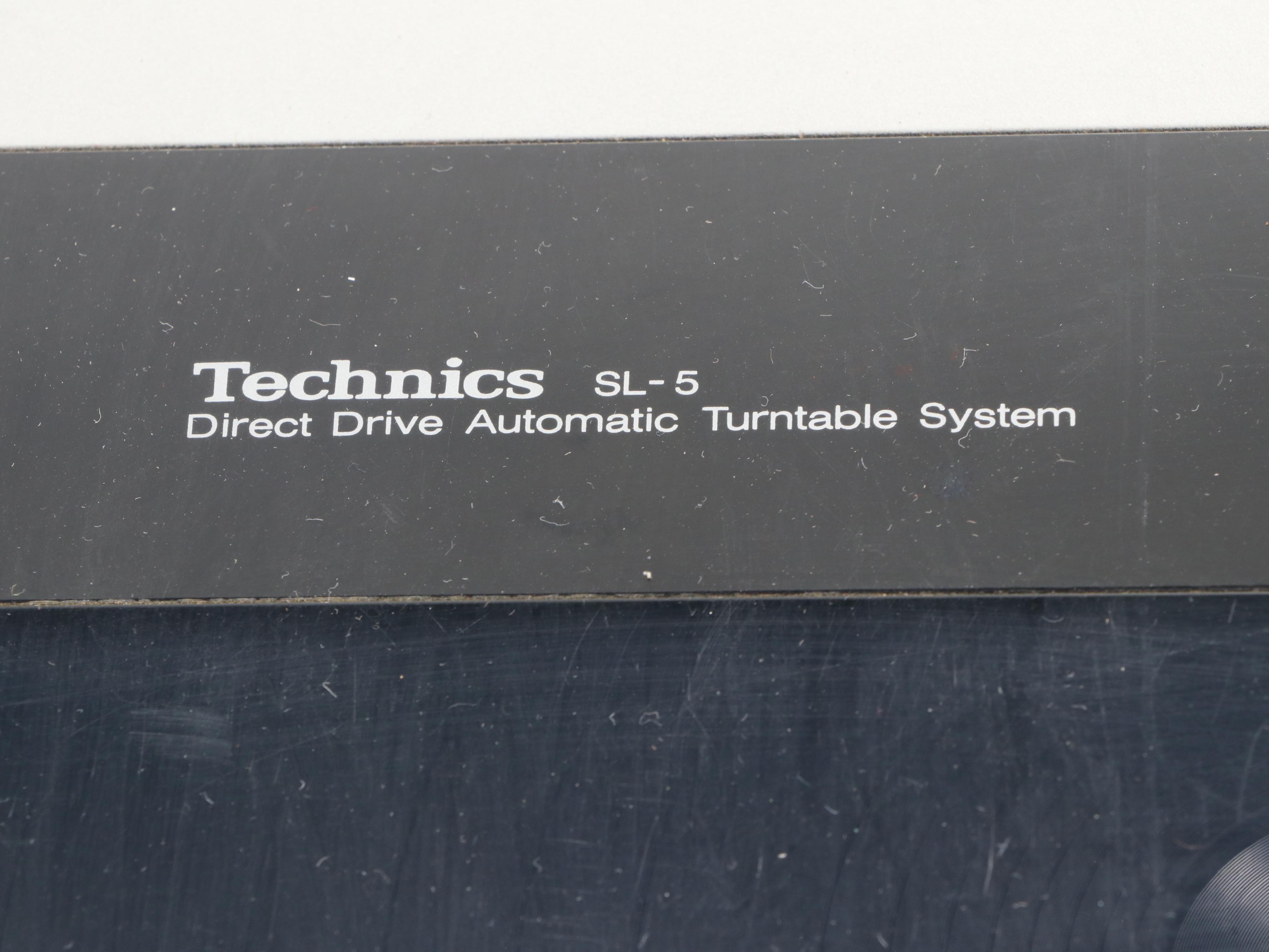 Technics Direct Drive Automatic SL-5 and Sherwood Belt Drive Turntables