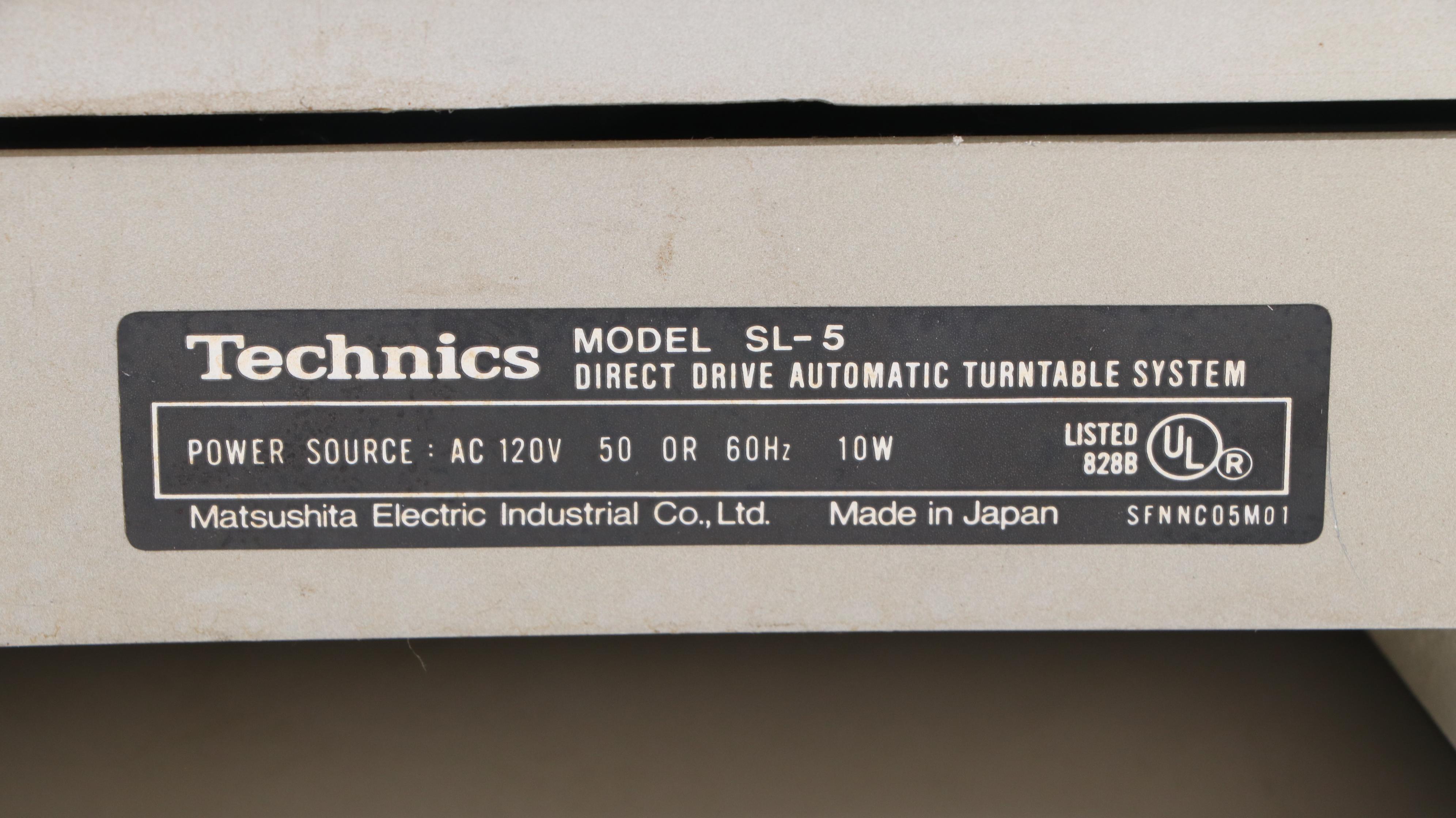 Technics Direct Drive Automatic SL-5 and Sherwood Belt Drive Turntables
