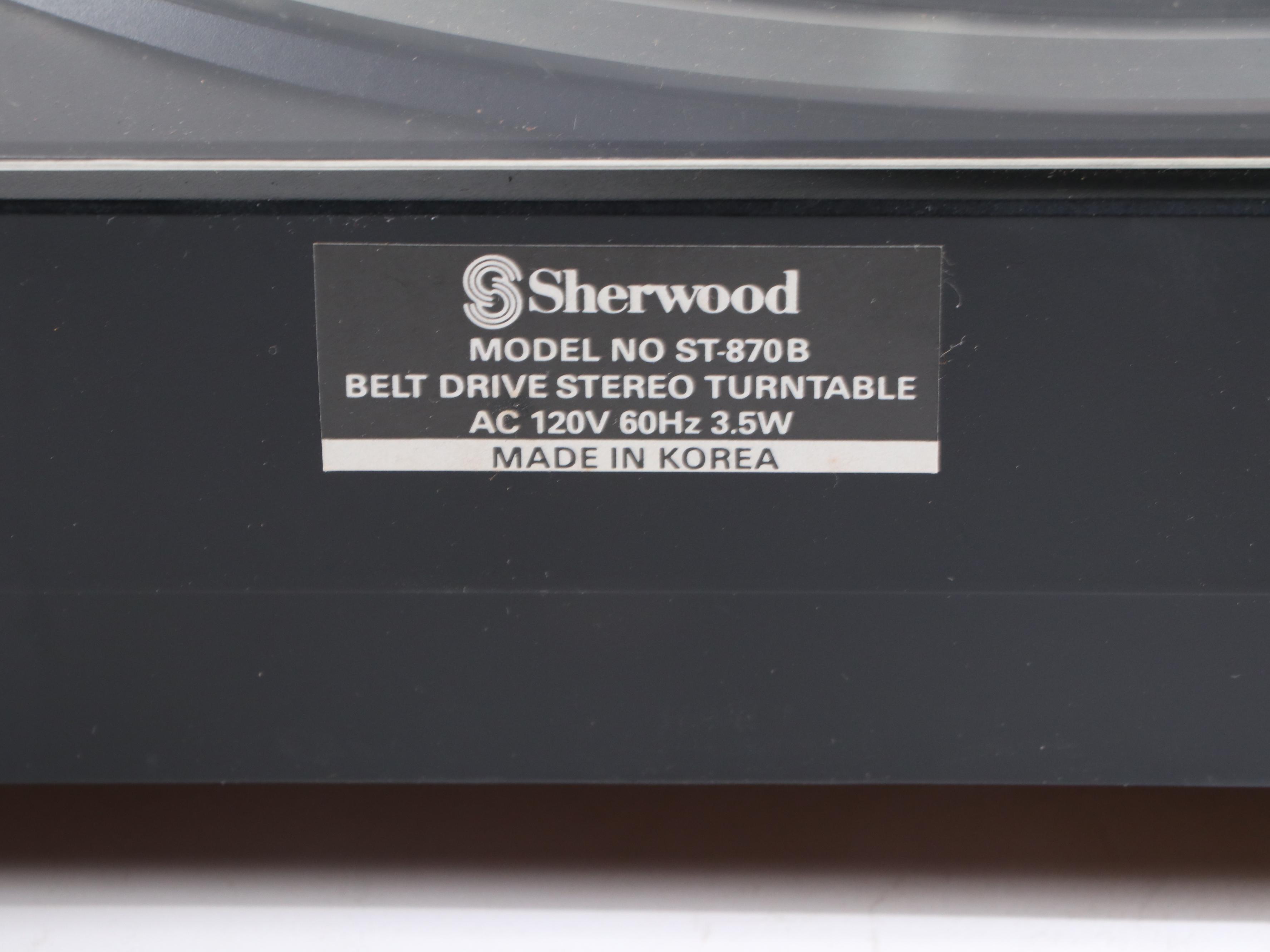 Technics Direct Drive Automatic SL-5 and Sherwood Belt Drive Turntables
