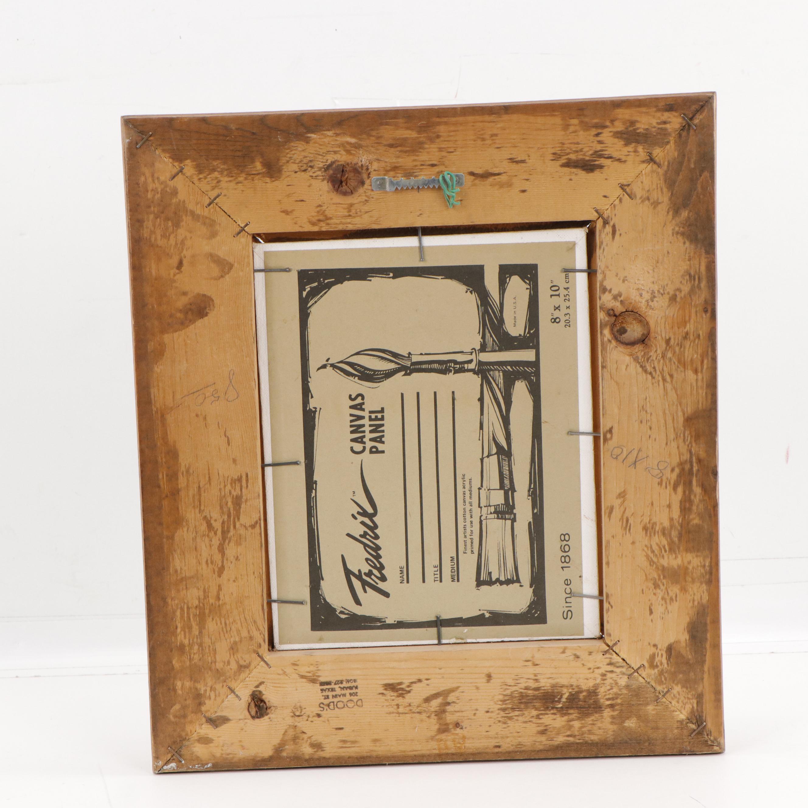 Charles Sawyer Portrait Oil Painting of Young Woman, Late 20th Century