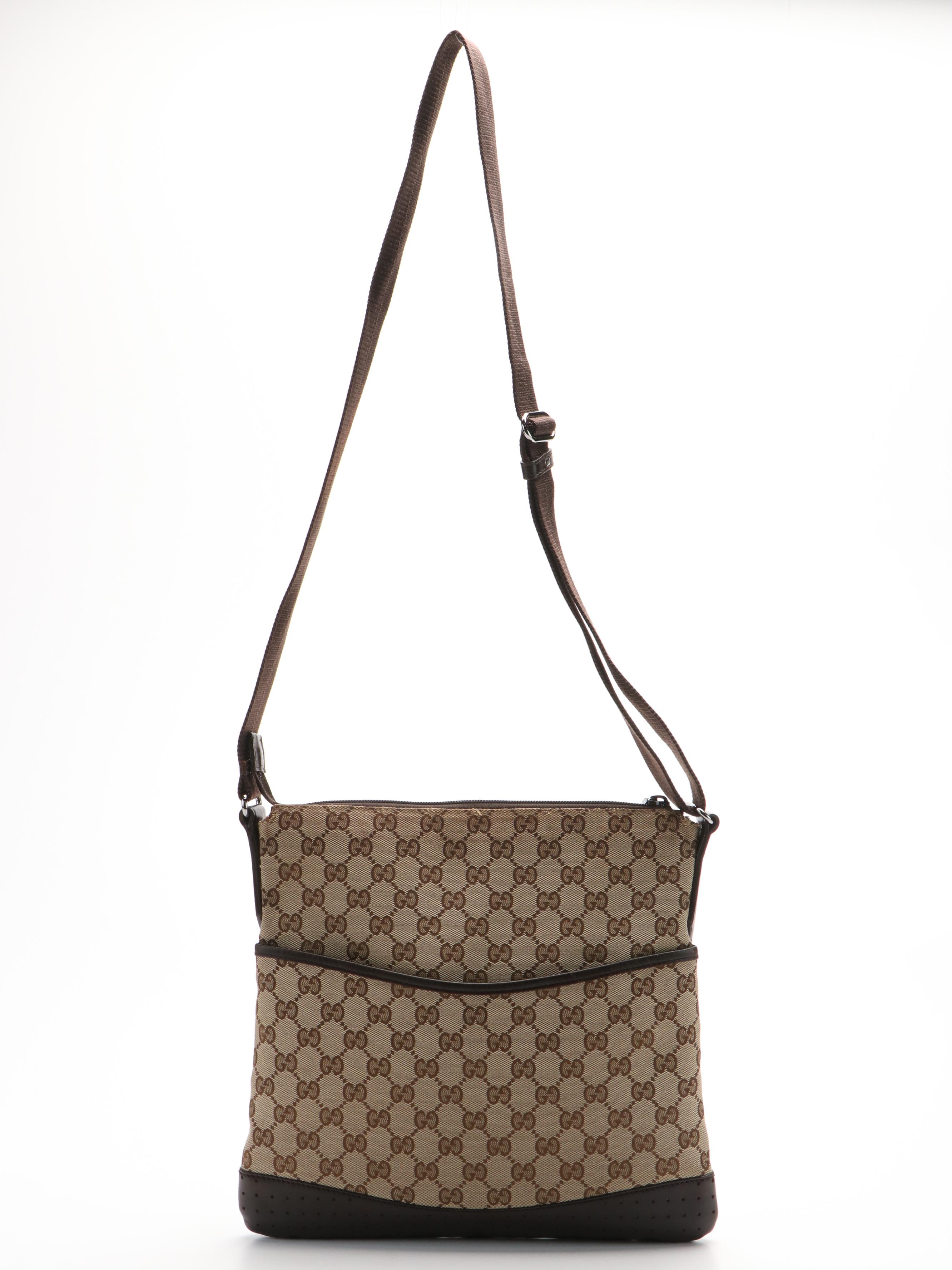 Gucci Crossbody Bag GG Canvas Beige