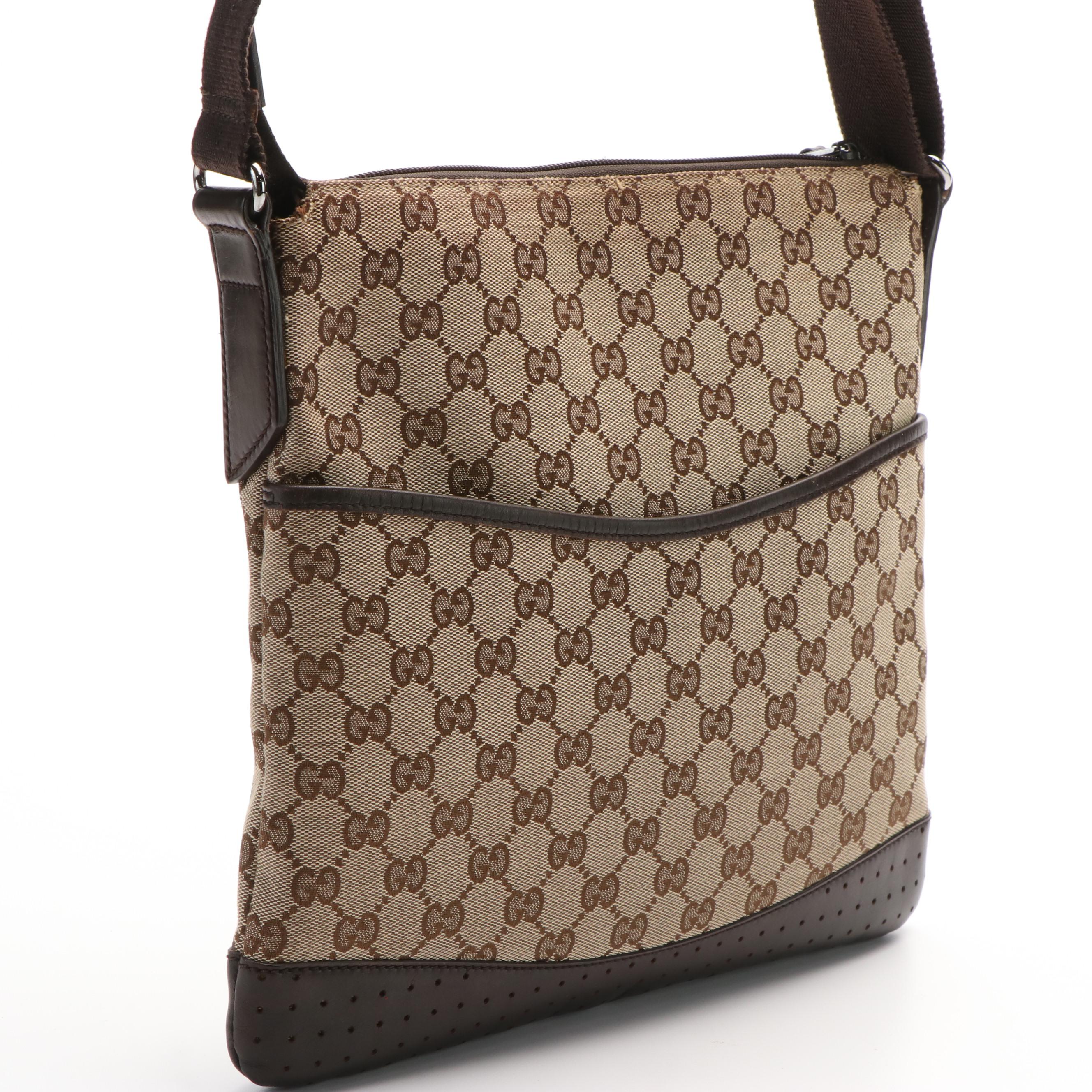 Gucci Crossbody Bag GG Canvas Beige